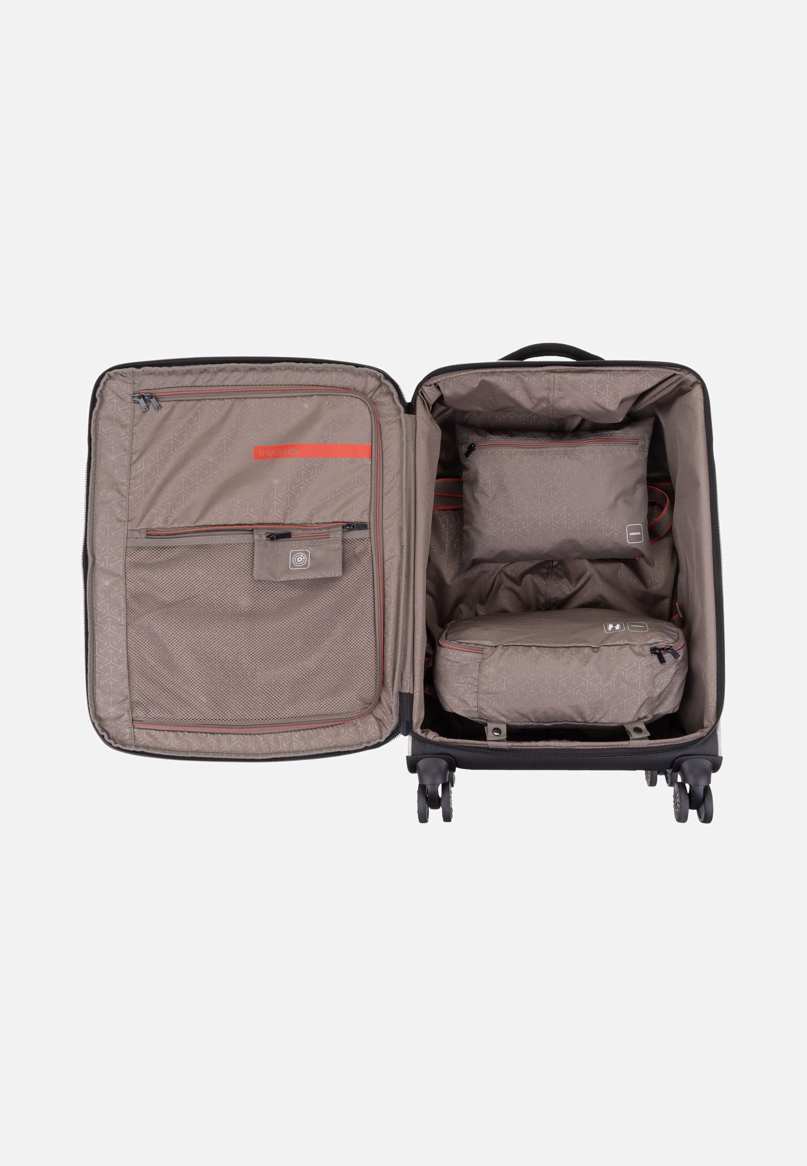 travelite Crosslite 4w Trolley M Natur Koffer