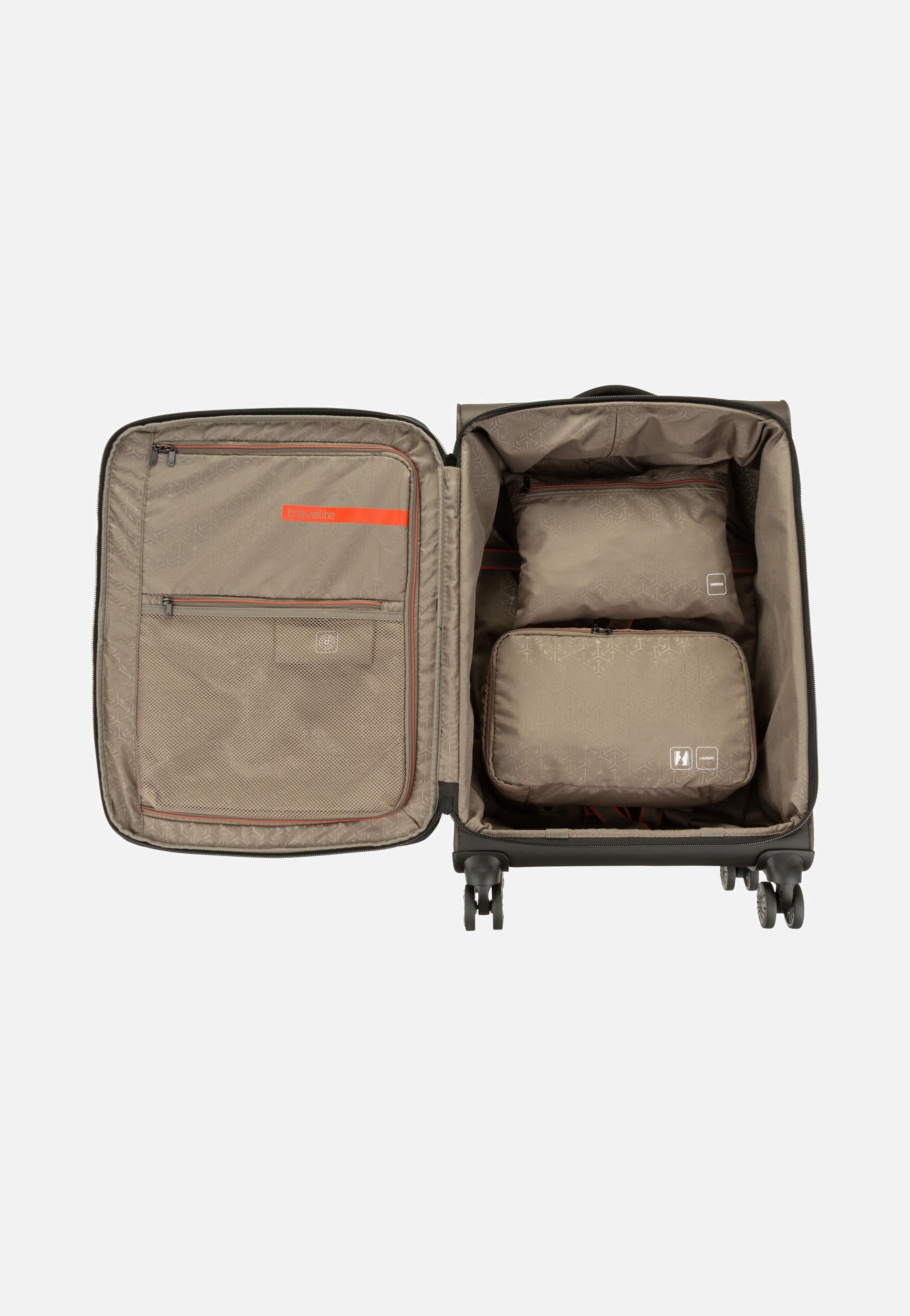 travelite Crosslite 4w Trolley M Oliv Koffer
