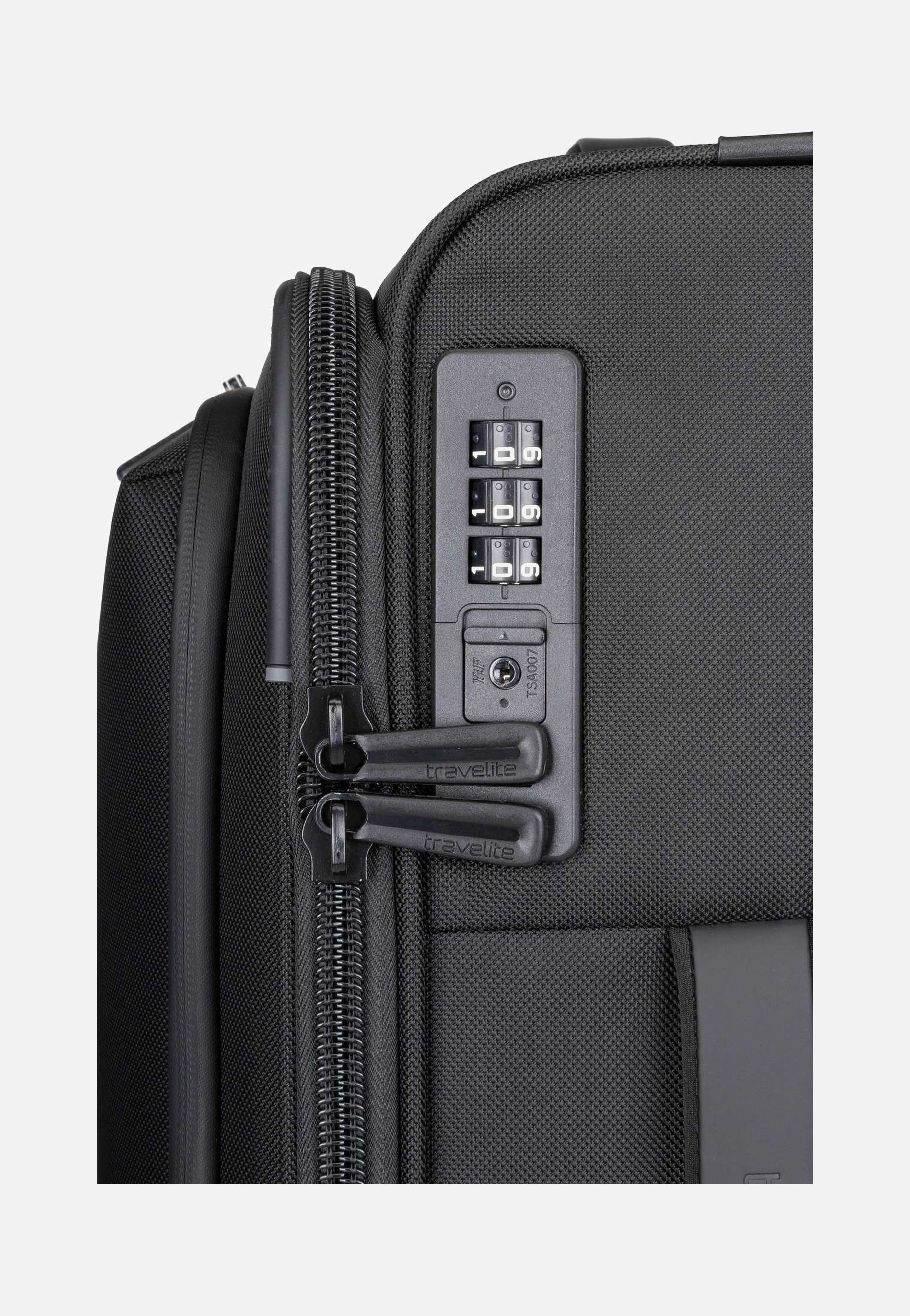 travelite Crosslite 4w Trolley S Schwarz Koffer