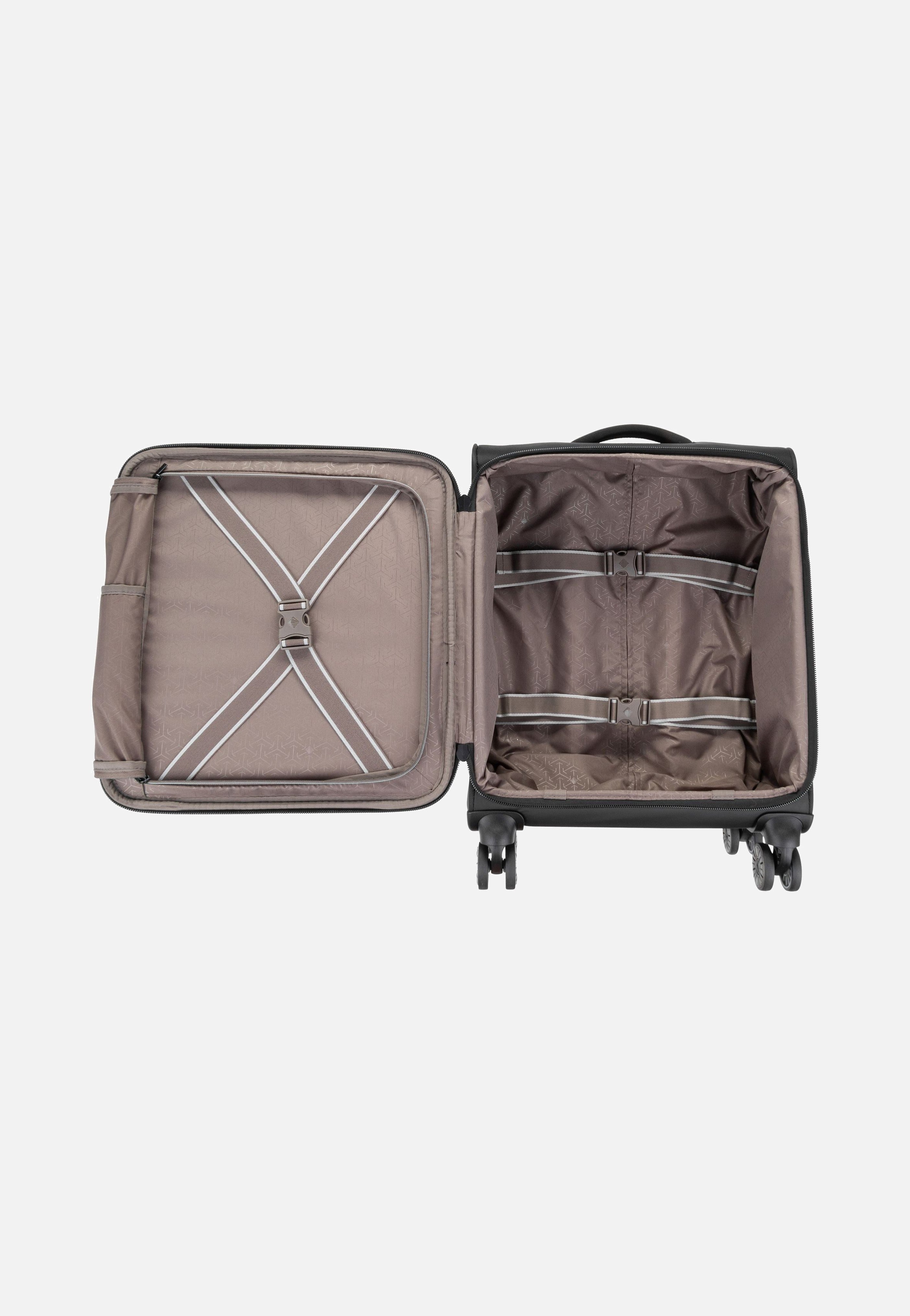 travelite Crosslite 4w Trolley S Schwarz Koffer