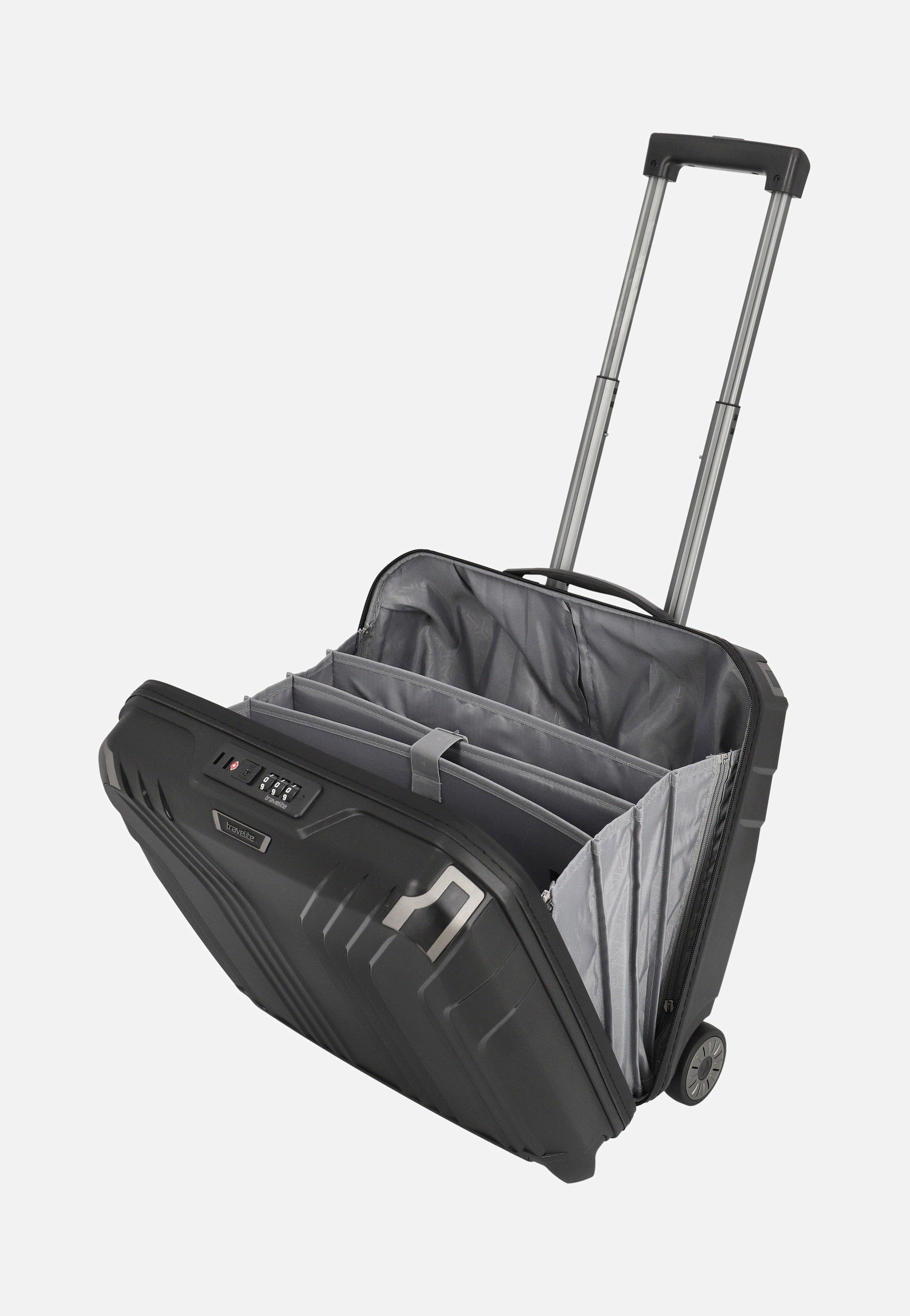 travelite Elvaa Businesswheeler Schwarz Pilotenkoffer