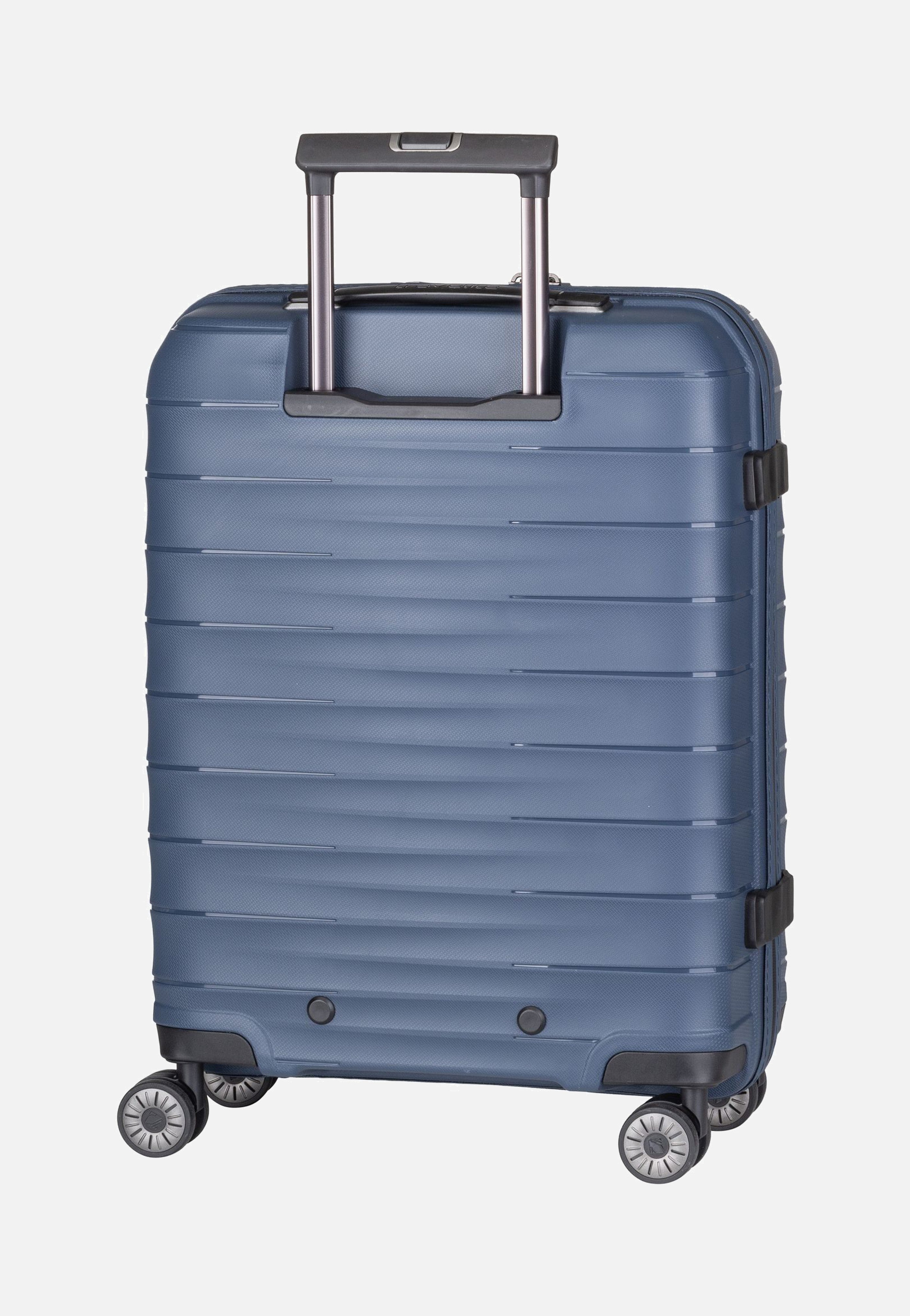 travelite Mooby 4w Trolley S Front Pocket Marine Koffer