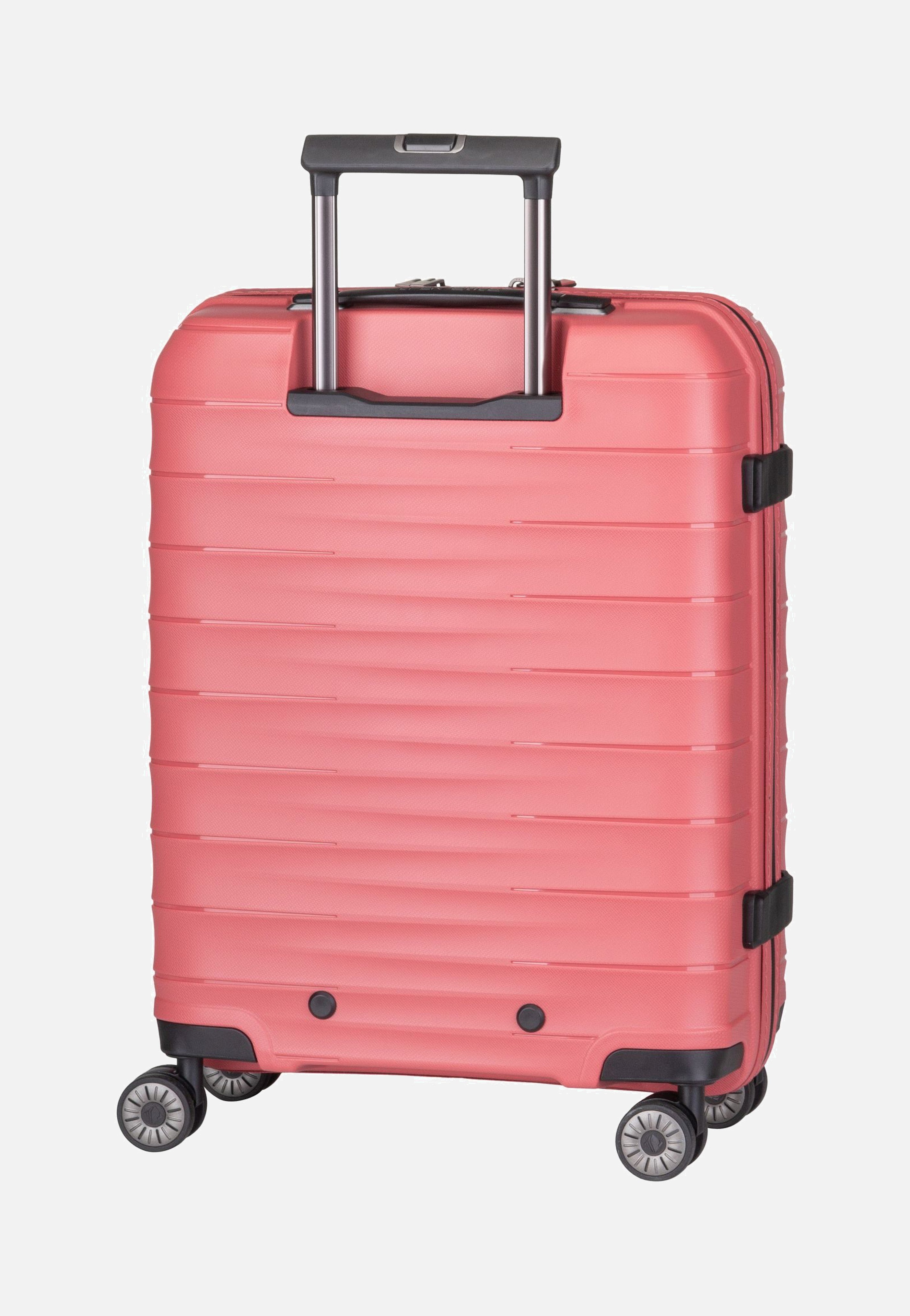 travelite Mooby 4w Trolley S Front Pocket Rot Koffer