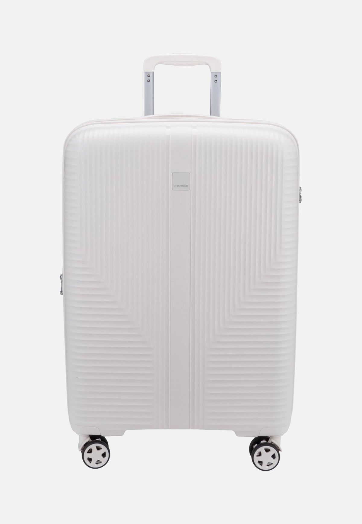 travelite Air Stripe Trolley 4W M Exp. Off-White Koffer