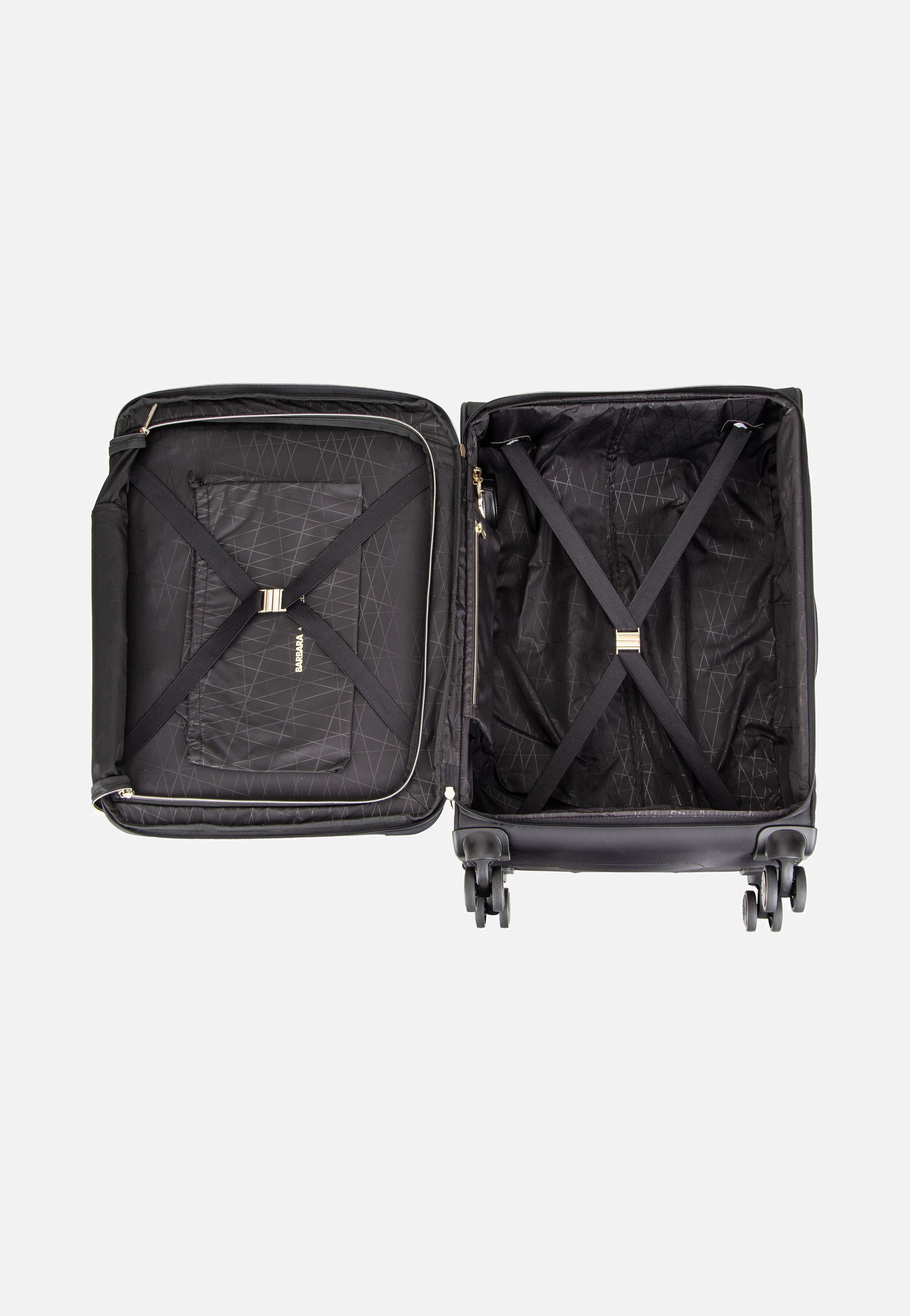 travelite Barbara Stepp 4W Trolley M Exp Black Koffer