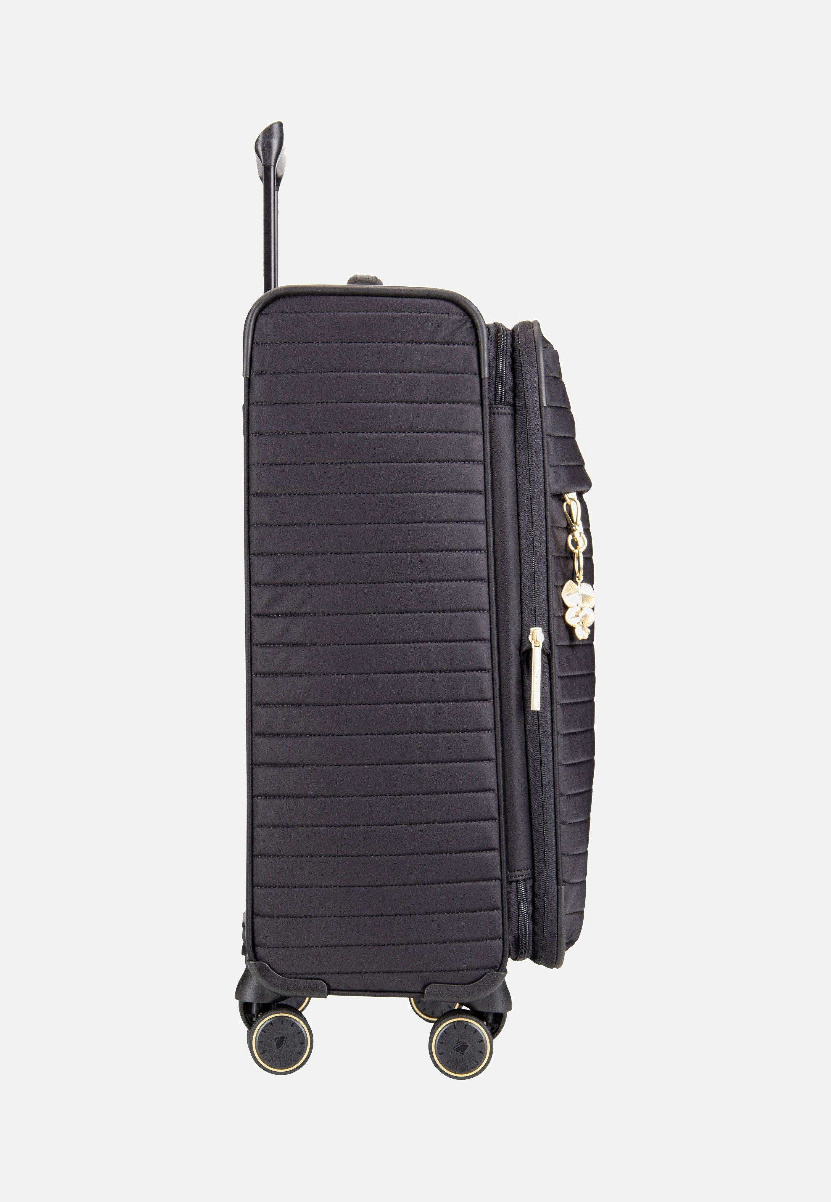 travelite Barbara Stepp 4W Trolley M Exp Black Koffer