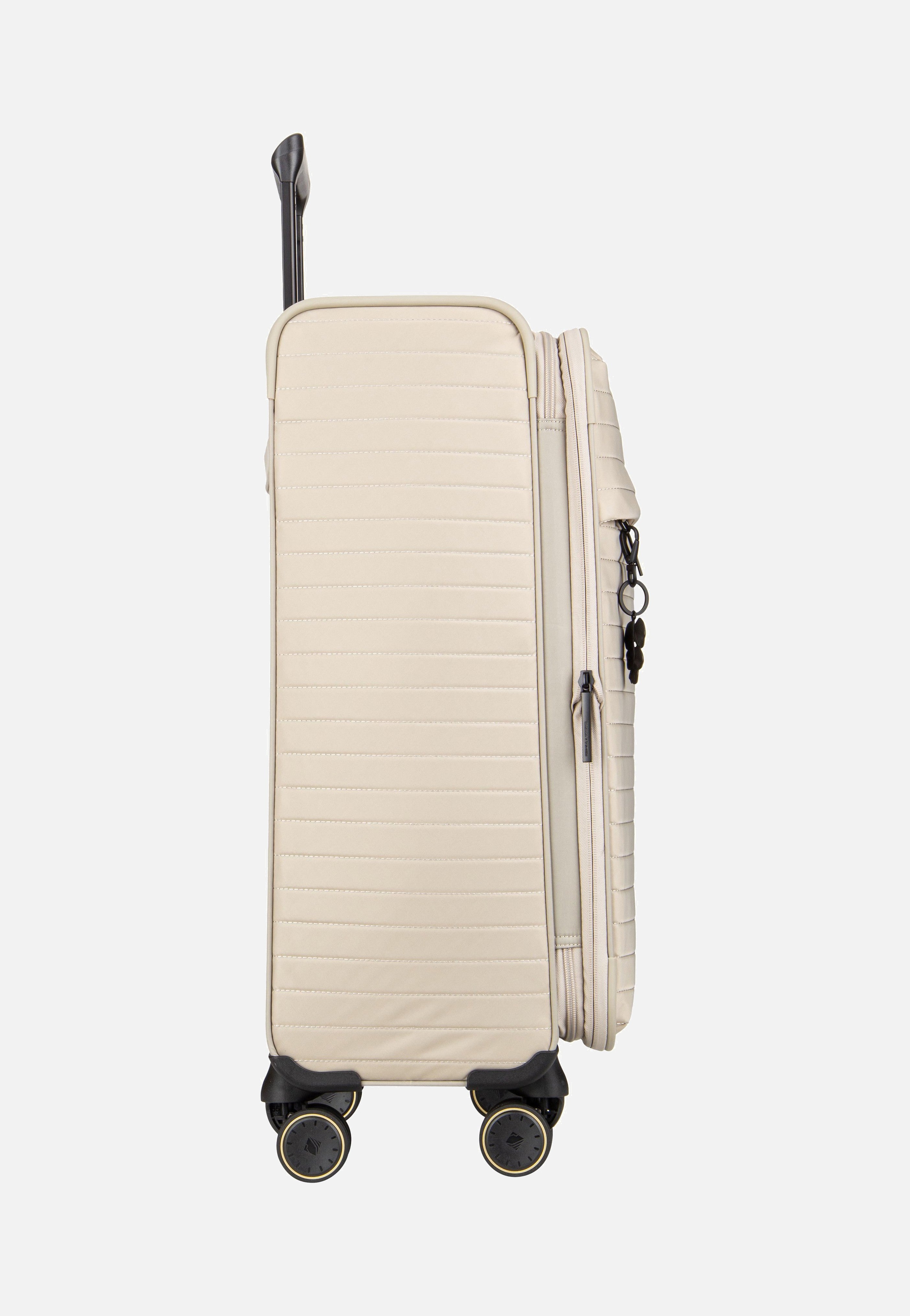 travelite Barbara Stepp 4W Trolley M Exp Satin Nude Koffer
