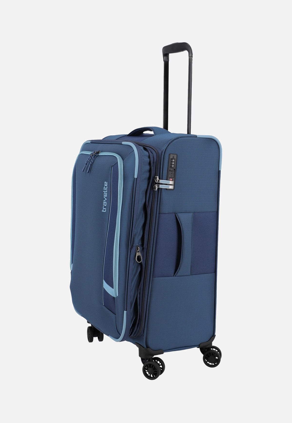 travelite Corsiica 4w Set Lexp/Mexp/Sexp/BB Blue Koffer