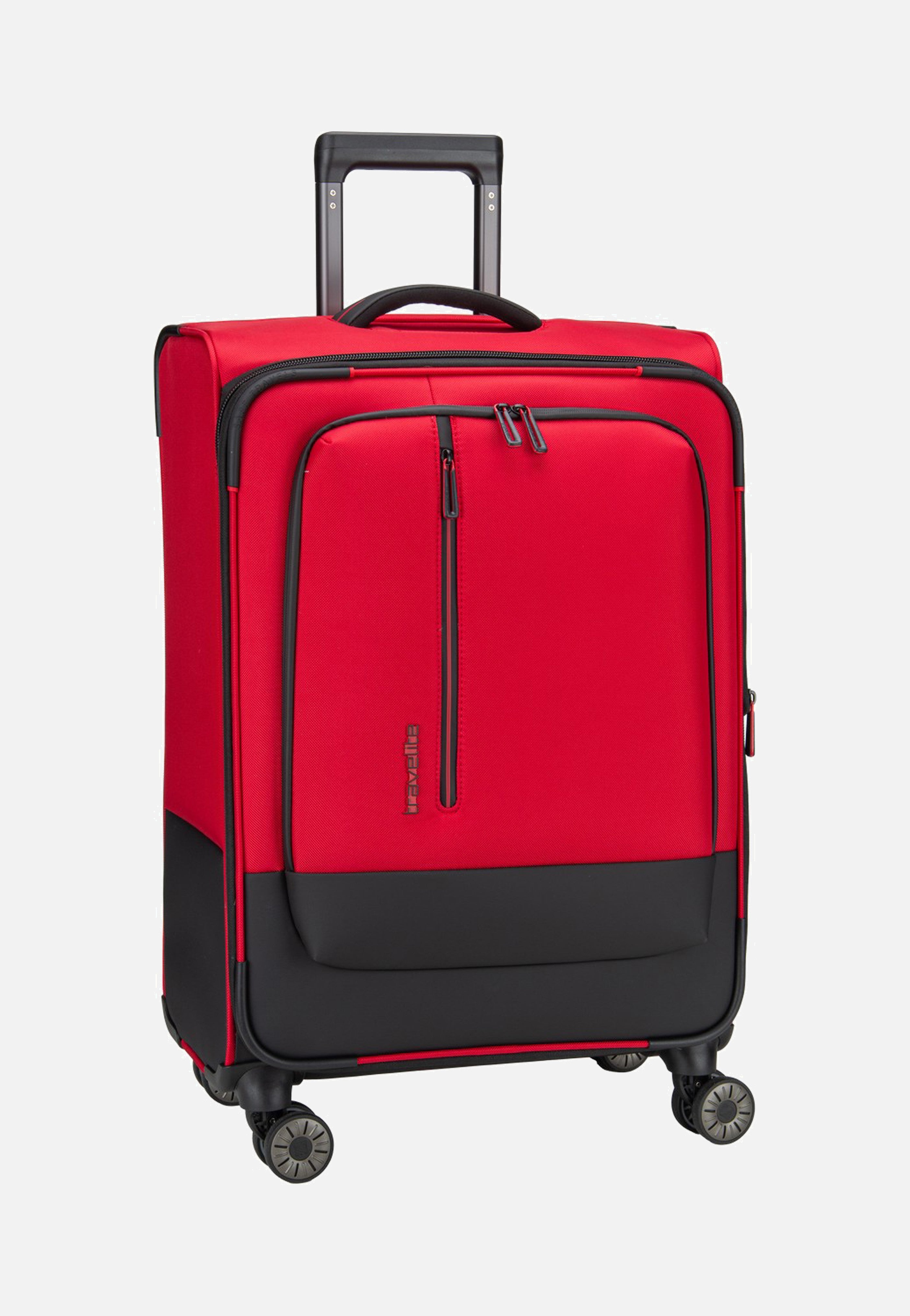travelite Crosslite 4W Trolley M Exp. Red Koffer