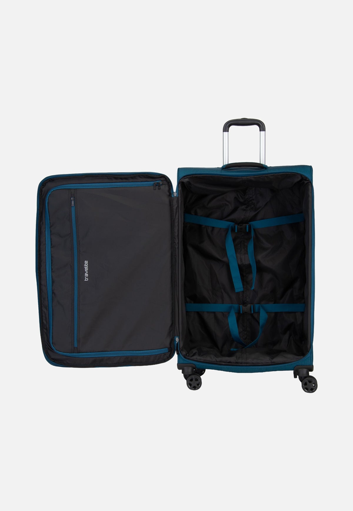 travelite Kick Off Trolley 4W L Exp. Petrol Koffer