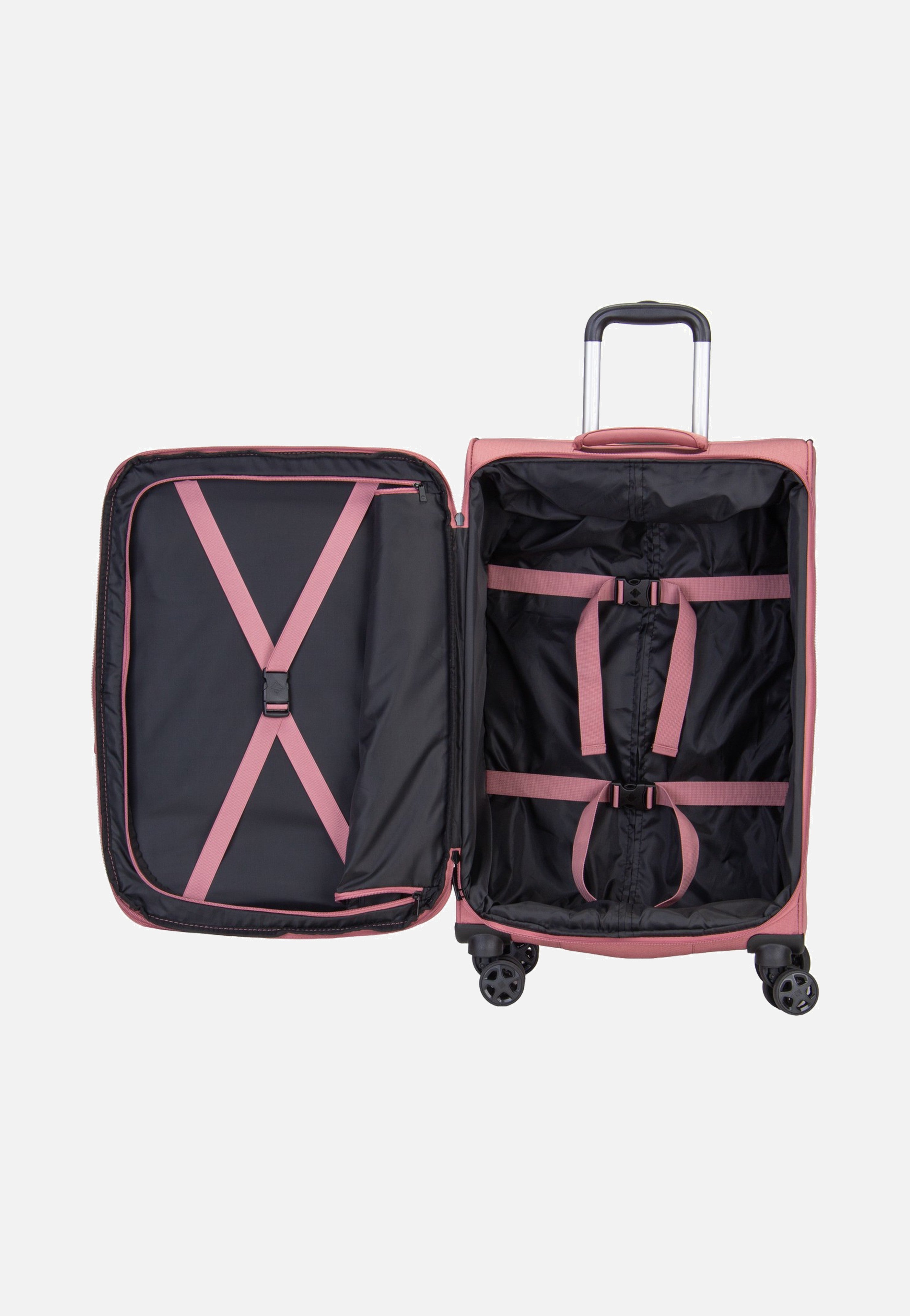 travelite Kick Off Trolley 4W M Exp. Blush Koffer