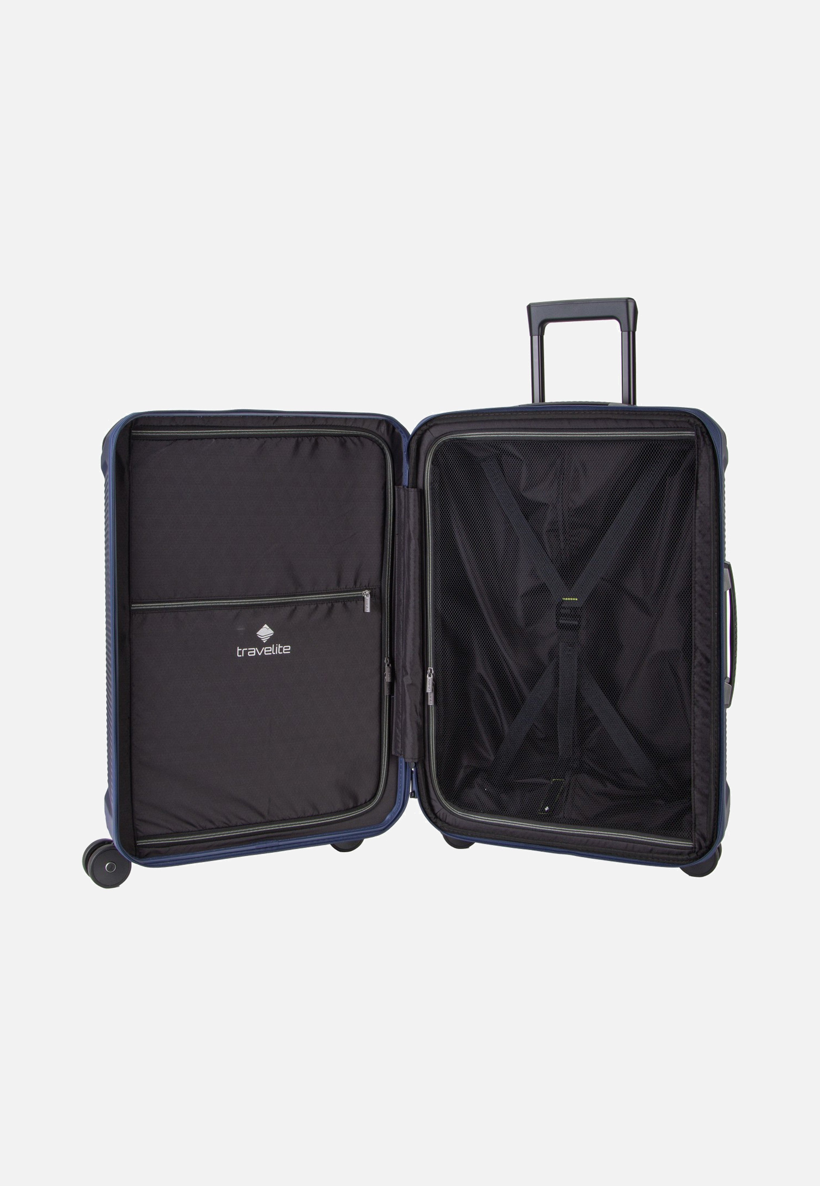 travelite Millennium Trolley 4W M Exp. Navy Suitcase