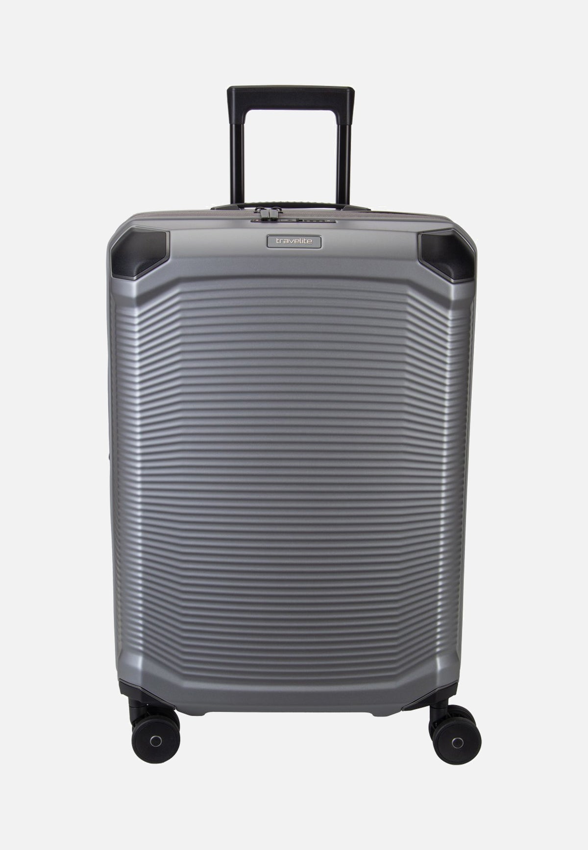 travelite Millennium Trolley 4W M Exp. Silver Suitcase
