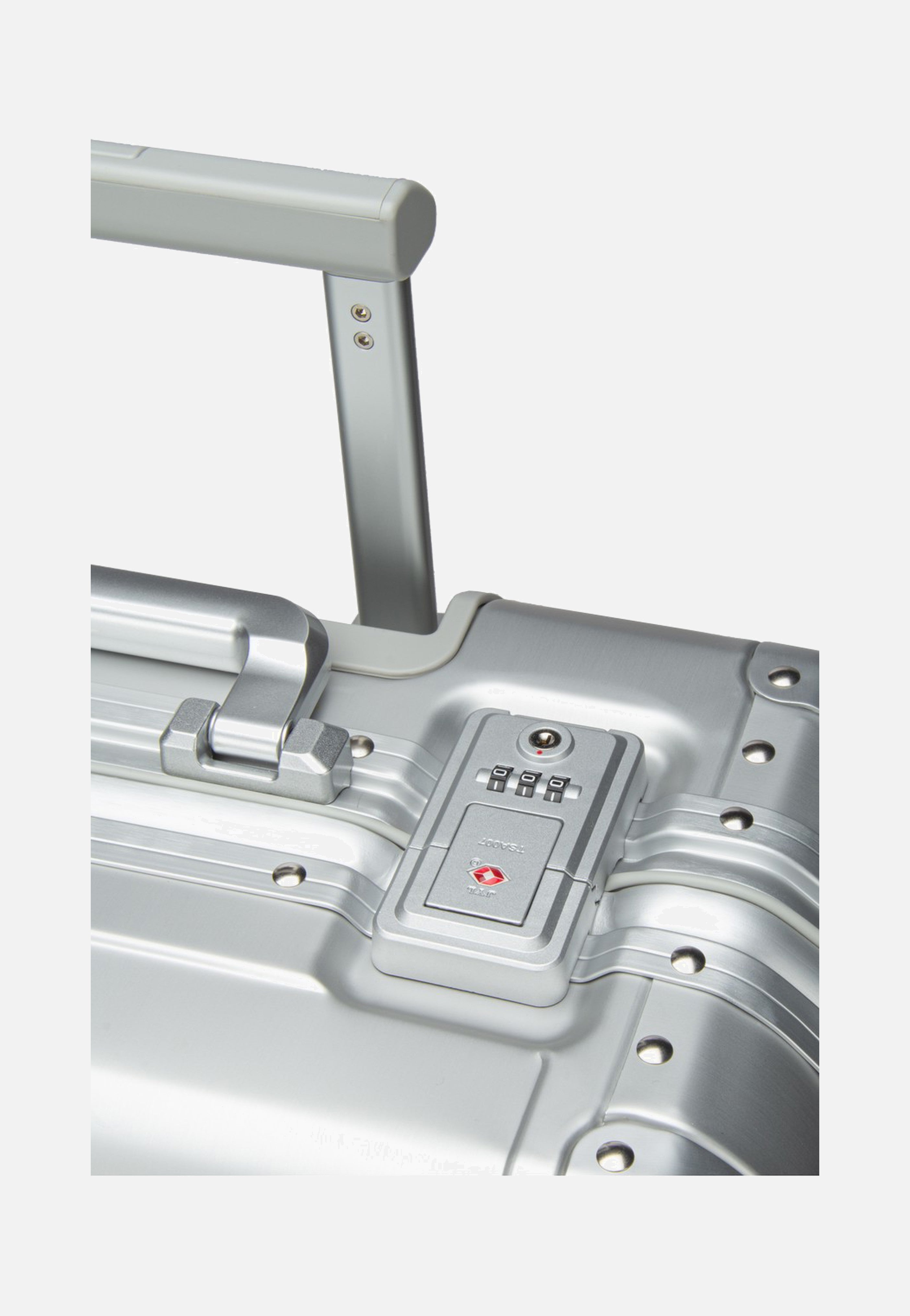 travelite Next 4w Business Wheeler Silber Koffer