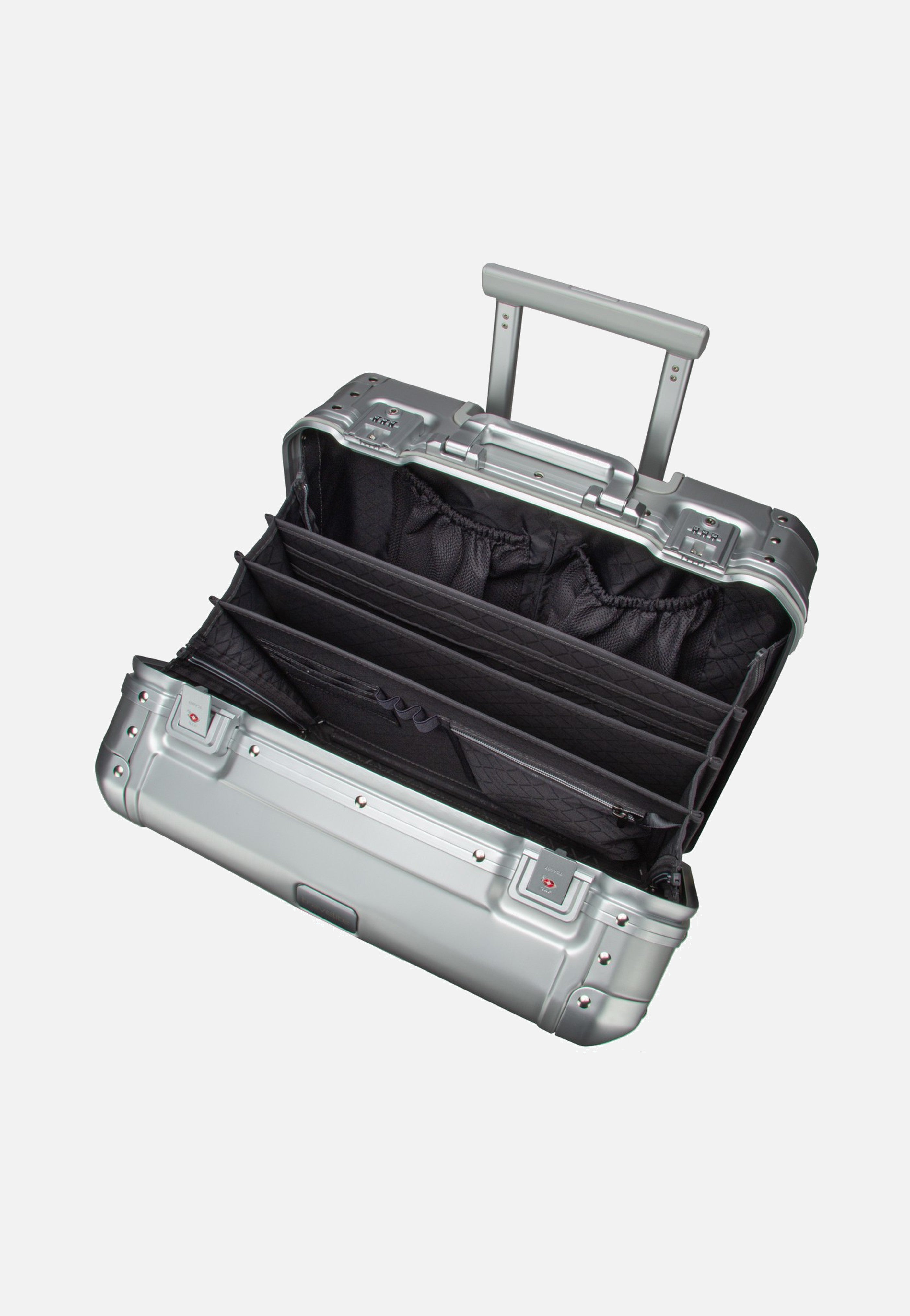 travelite Next 4w Business Wheeler Silber Koffer