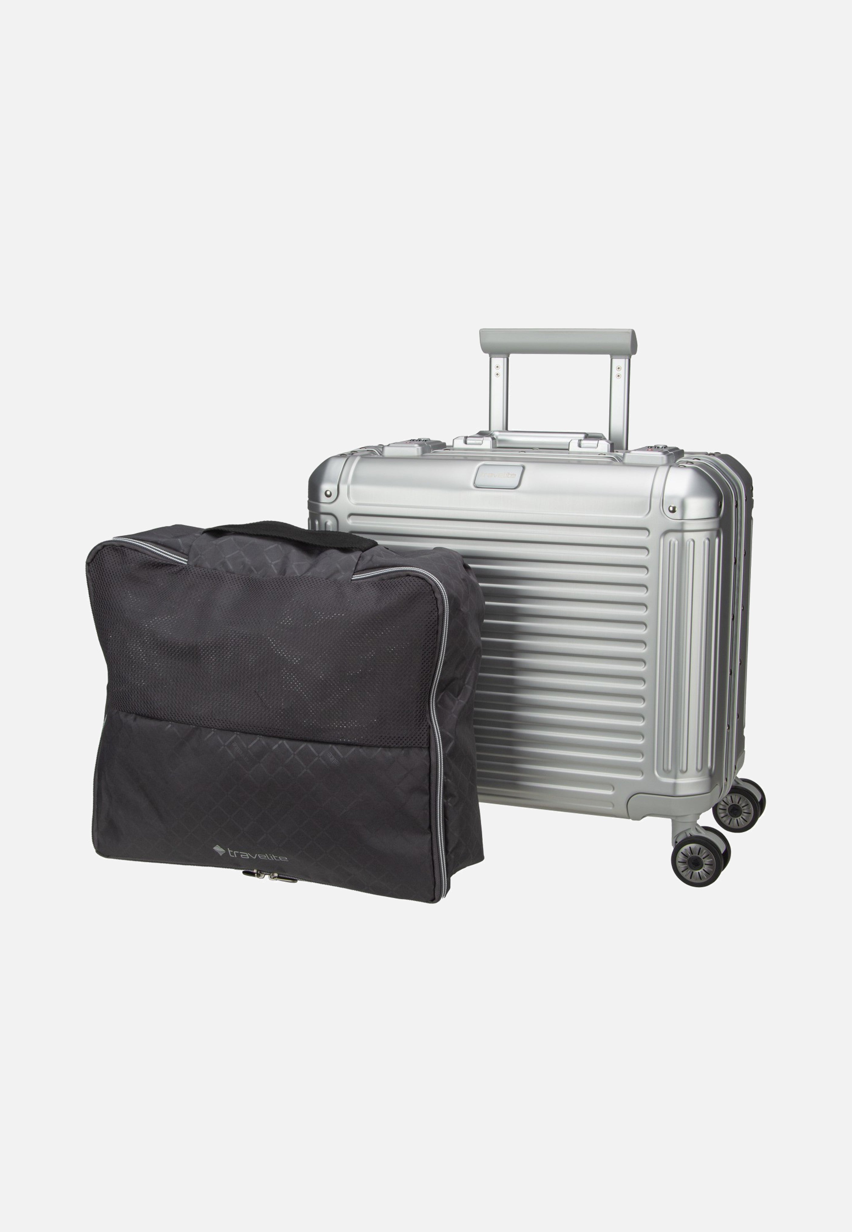 travelite Next 4w Business Wheeler Silber Koffer