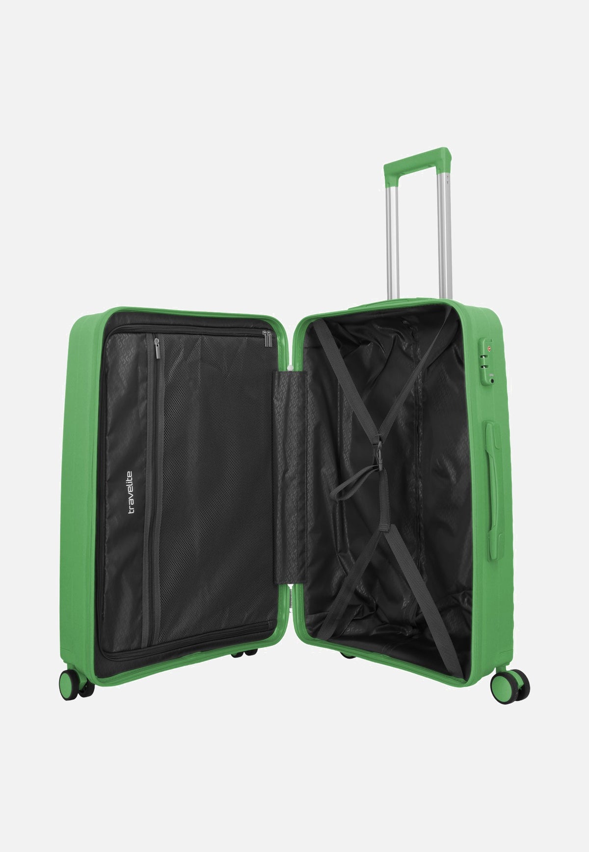 travelite Pacific Trolley 4w Set L/M/S Green Koffer