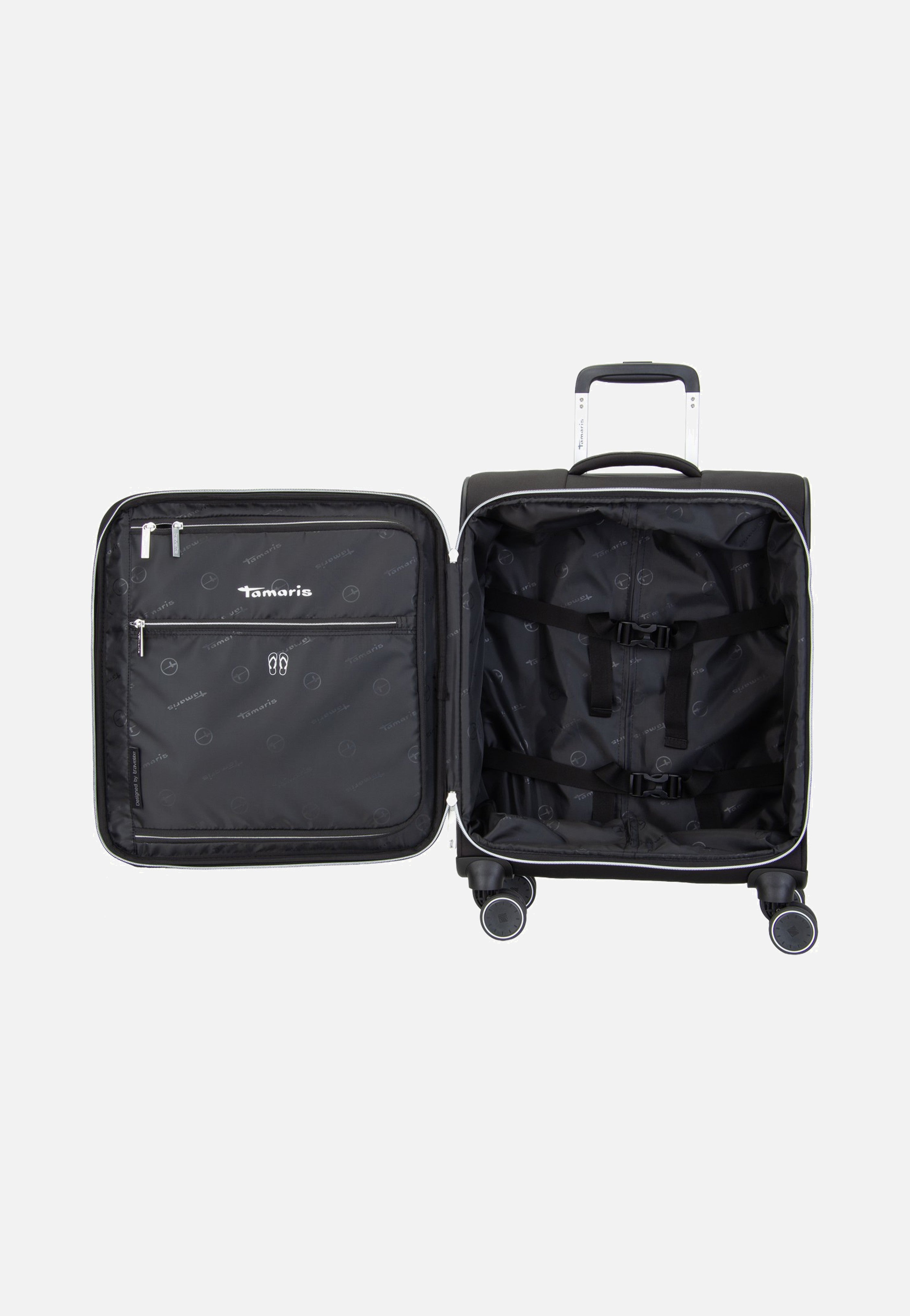 travelite x Tamaris Voyaage Trolley 4w S Black Koffer
