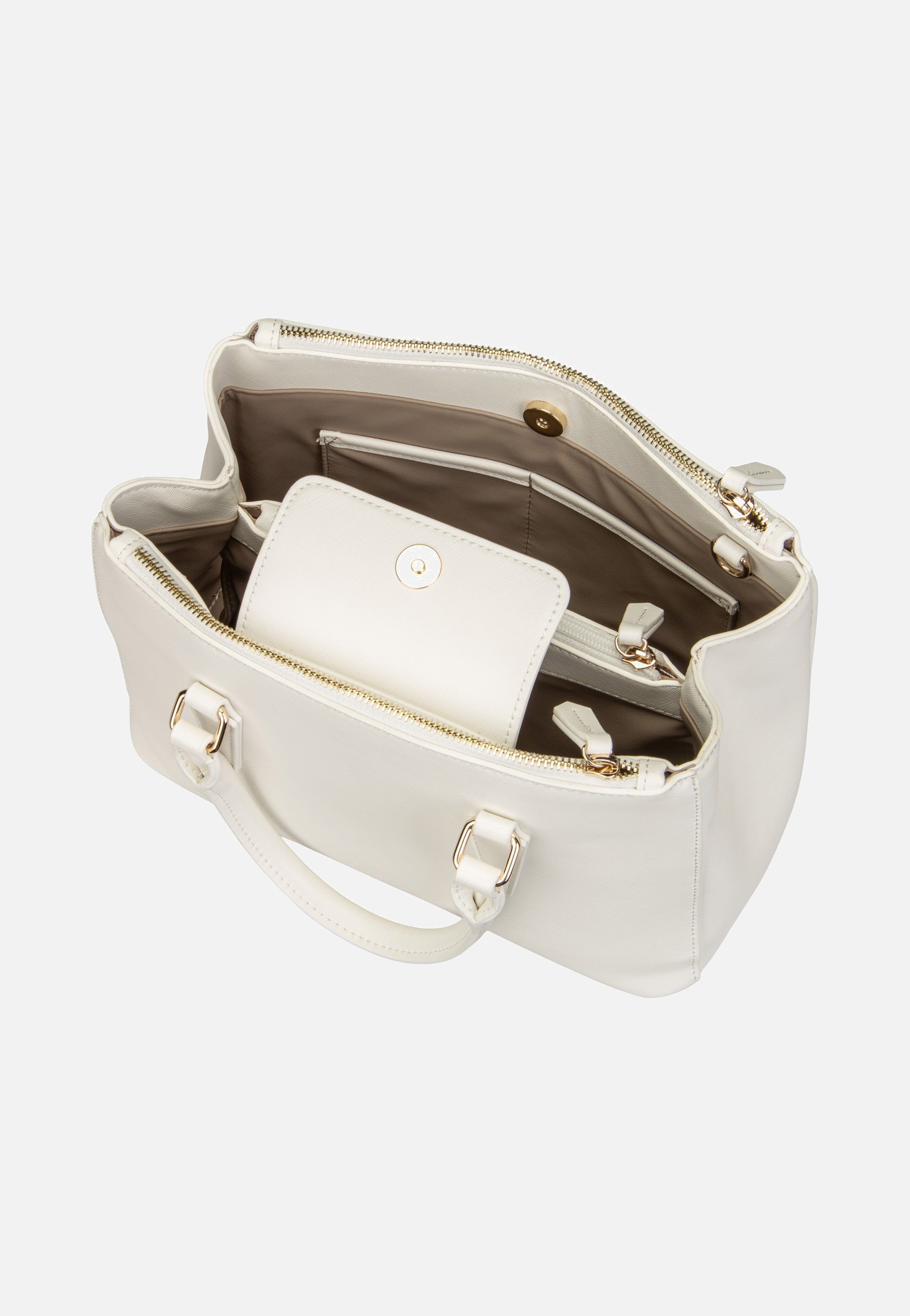 Valentino Zero Re Shopping 302 Bianco Satchel