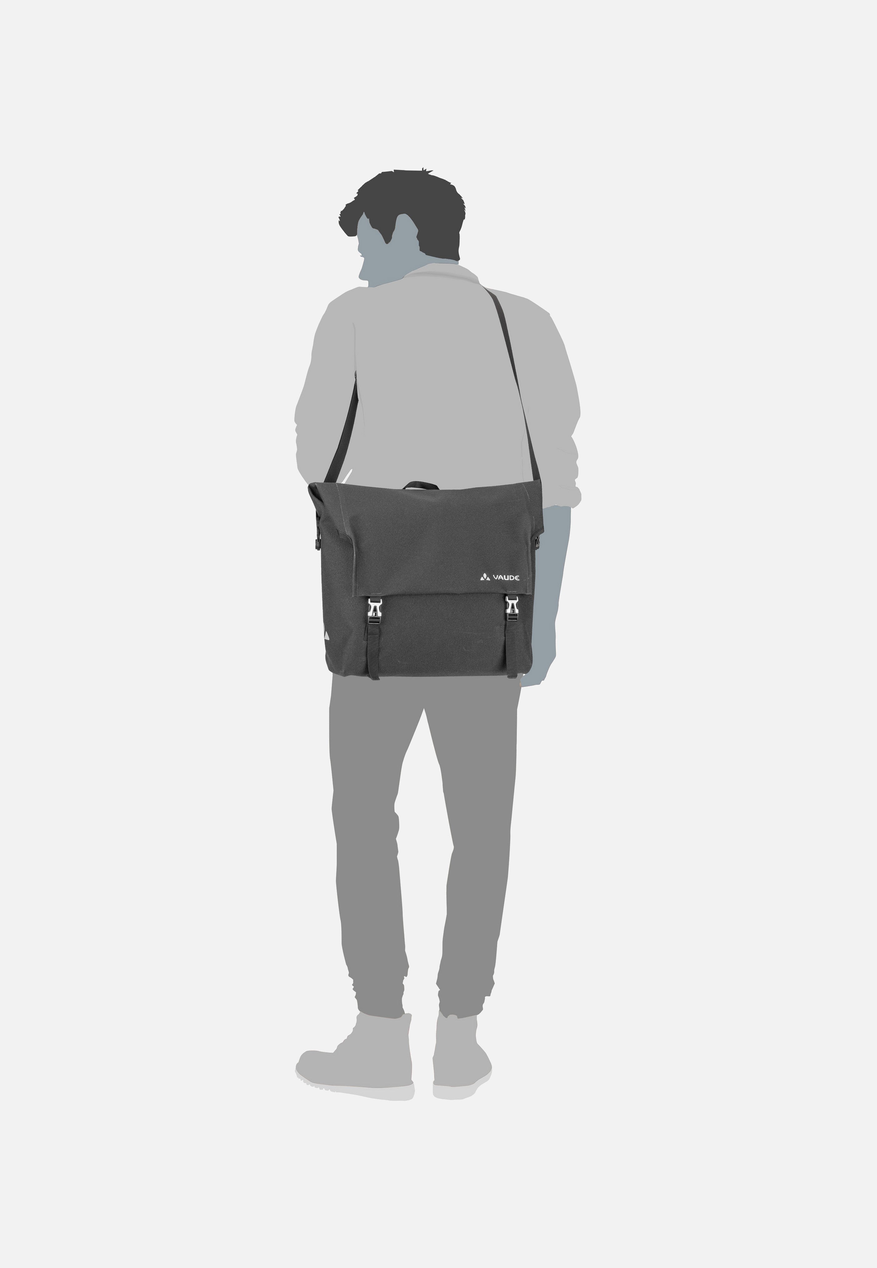 Vaude Augsburg IV L Black Fahrradtasche