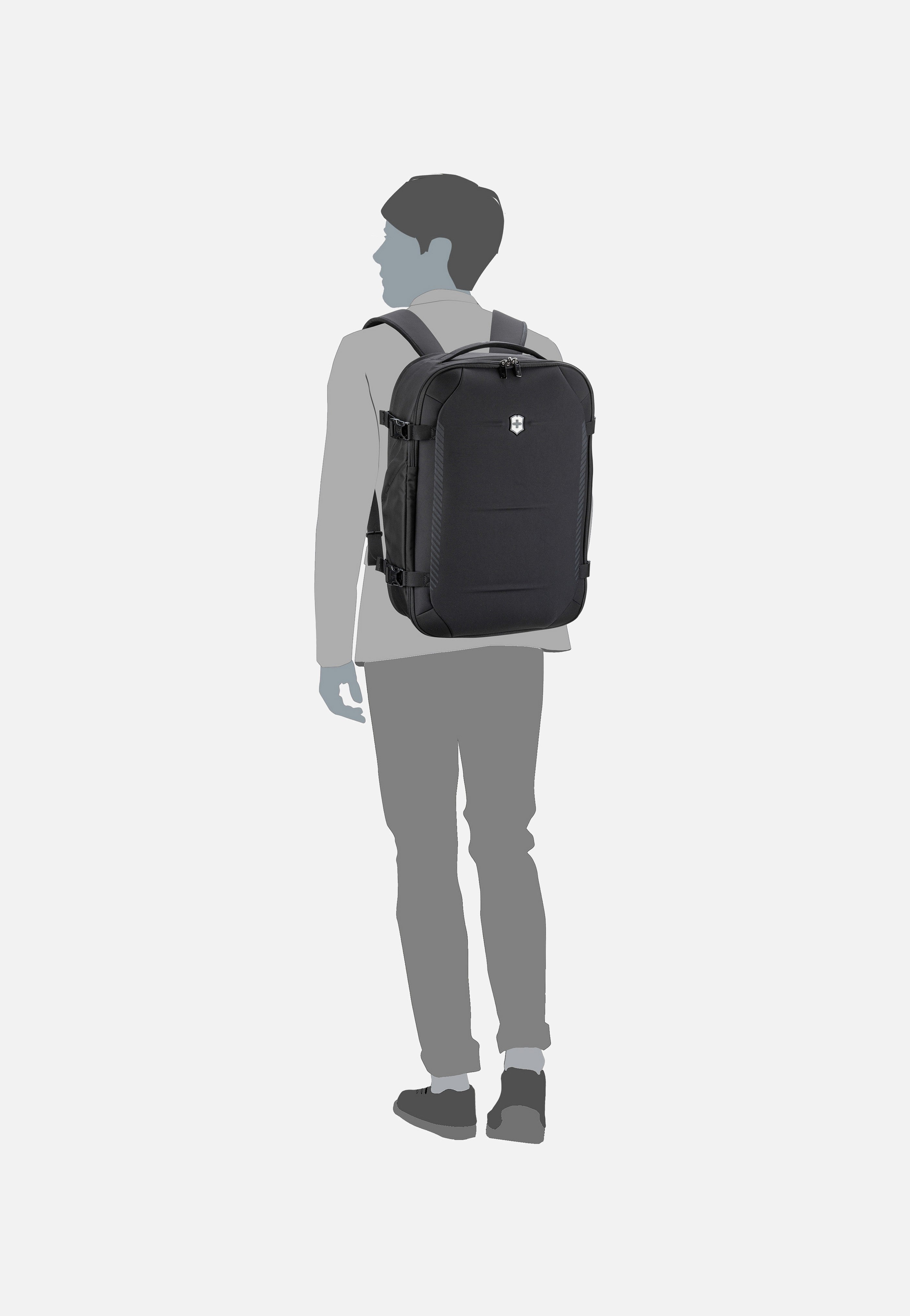 Victorinox Crosslight Boarding Bag Black Travel Rucksack