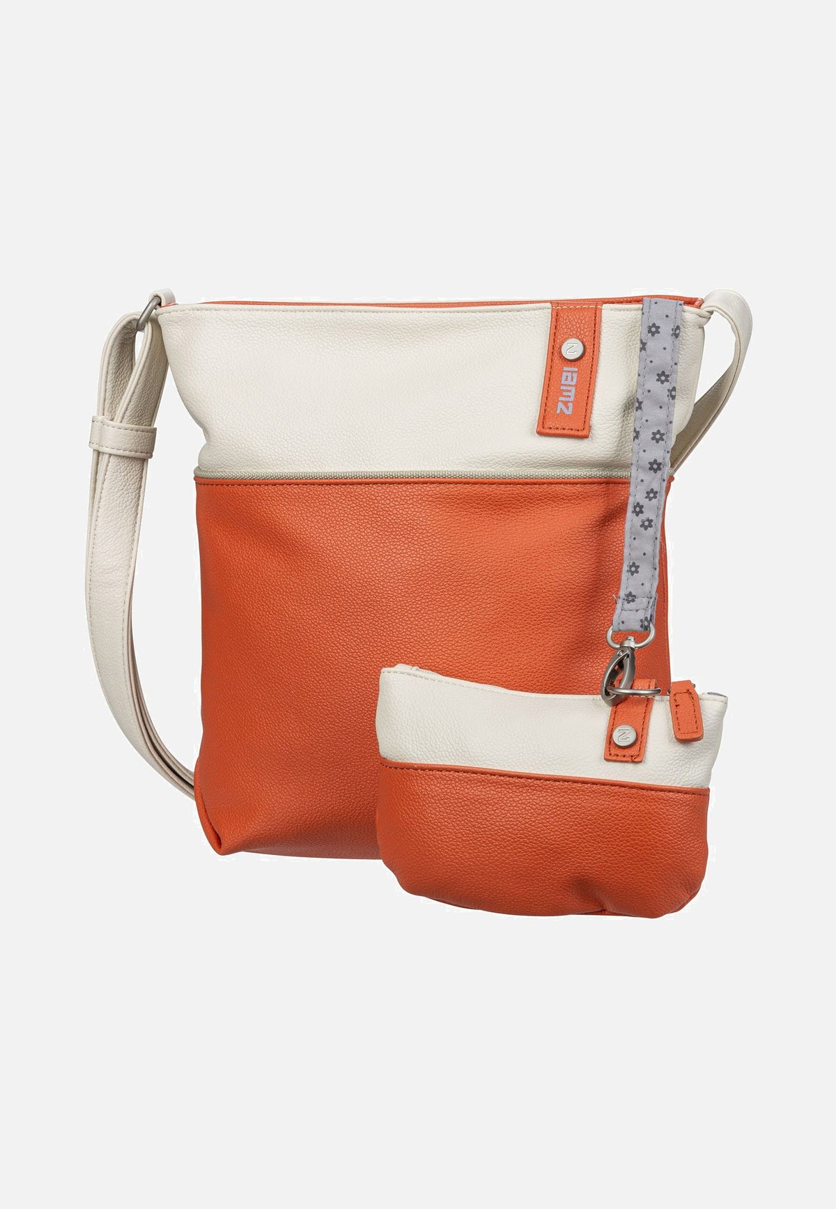 zwei Jana J10 Papaya Beuteltasche