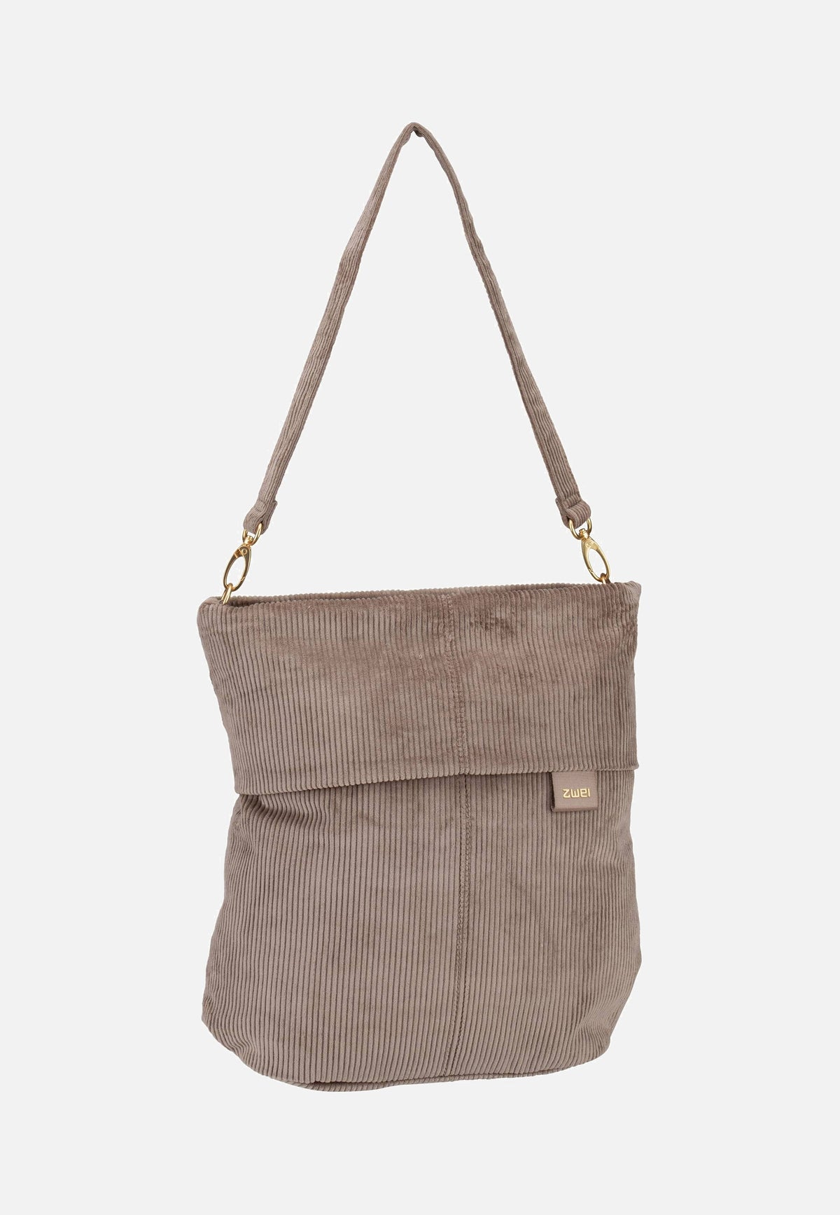 zwei Mademoiselle M12 Cord/Mocca Hobo Bag