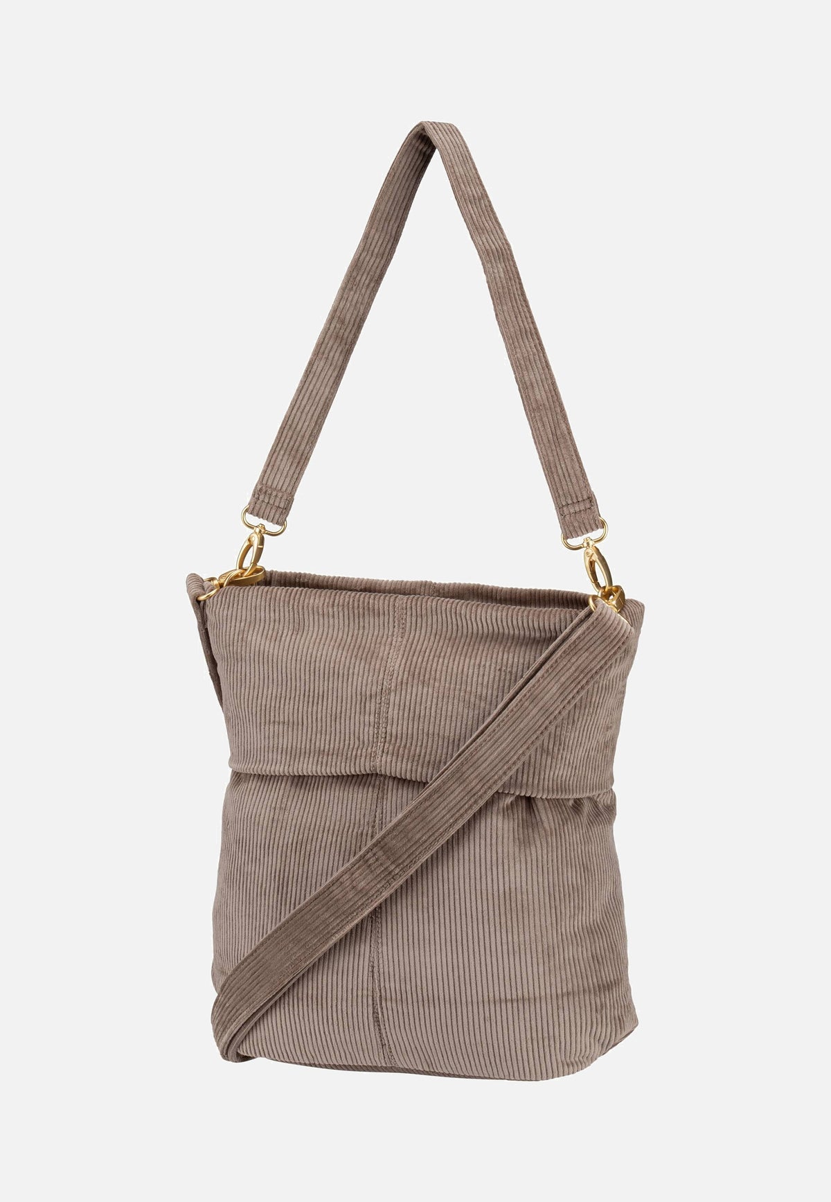 zwei Mademoiselle M12 Cord/Mocca Hobo Bag