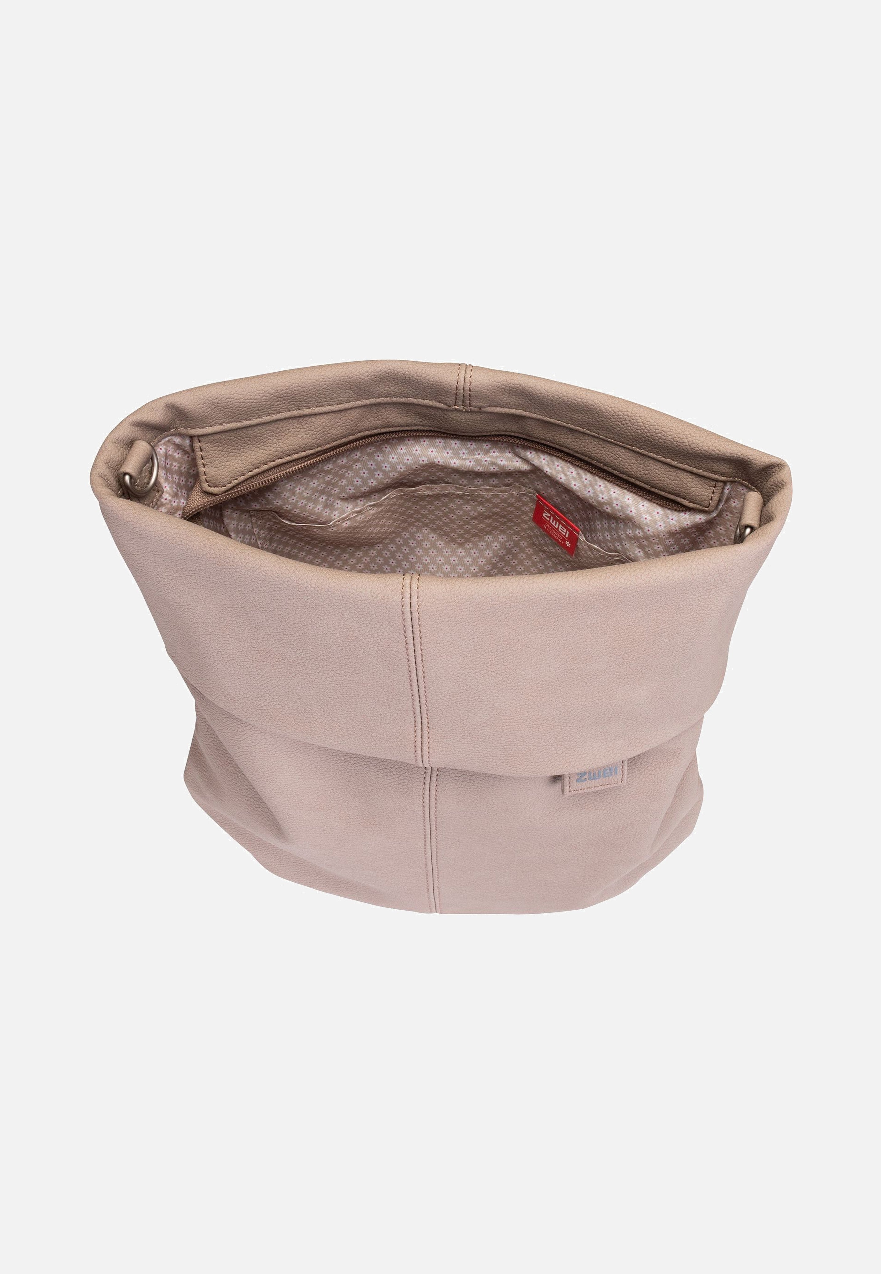 zwei Mademoiselle M12 Nubuk/Cappucino Hobo Bag