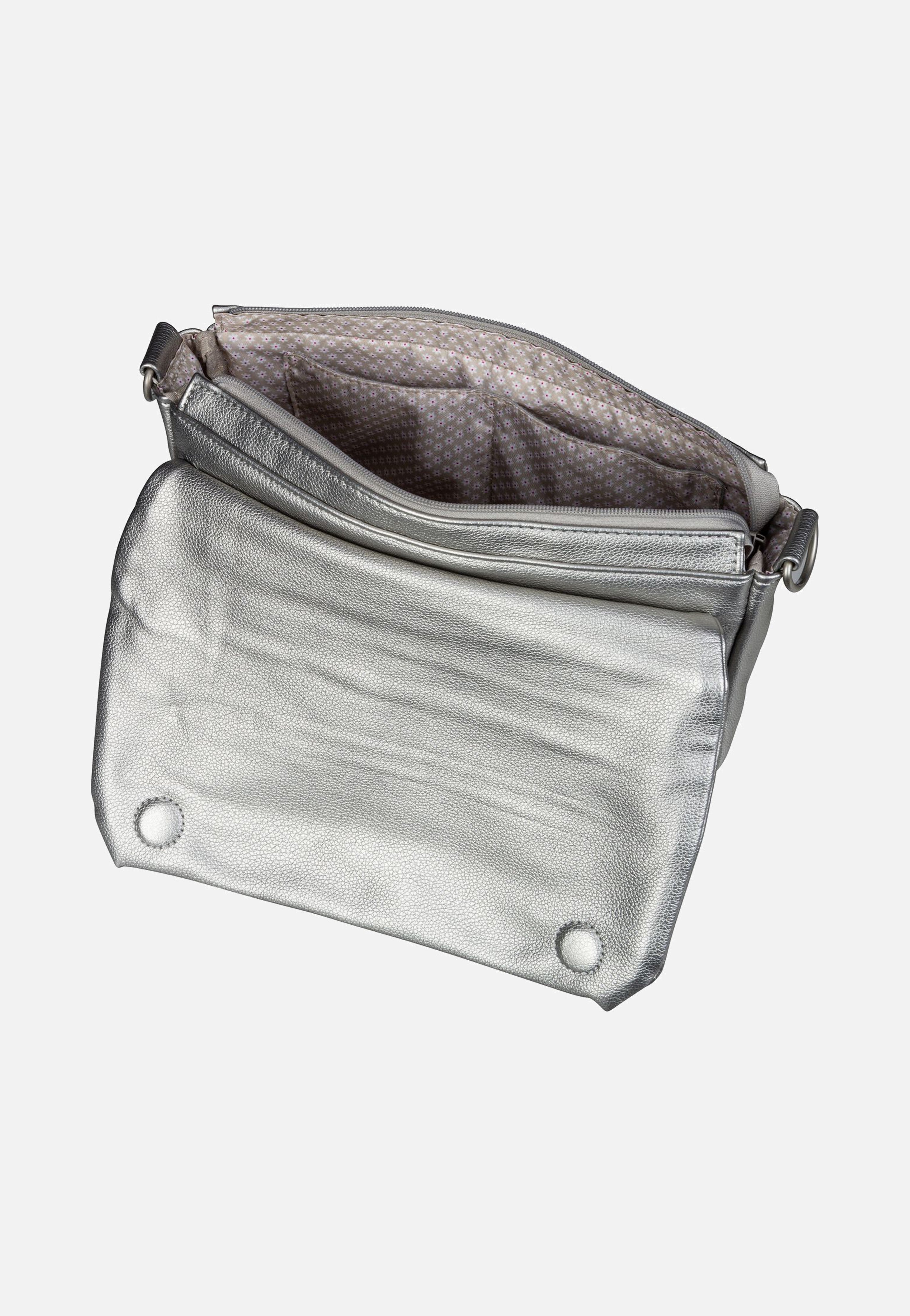 zwei Mademoiselle M60 Silver Messenger Bag