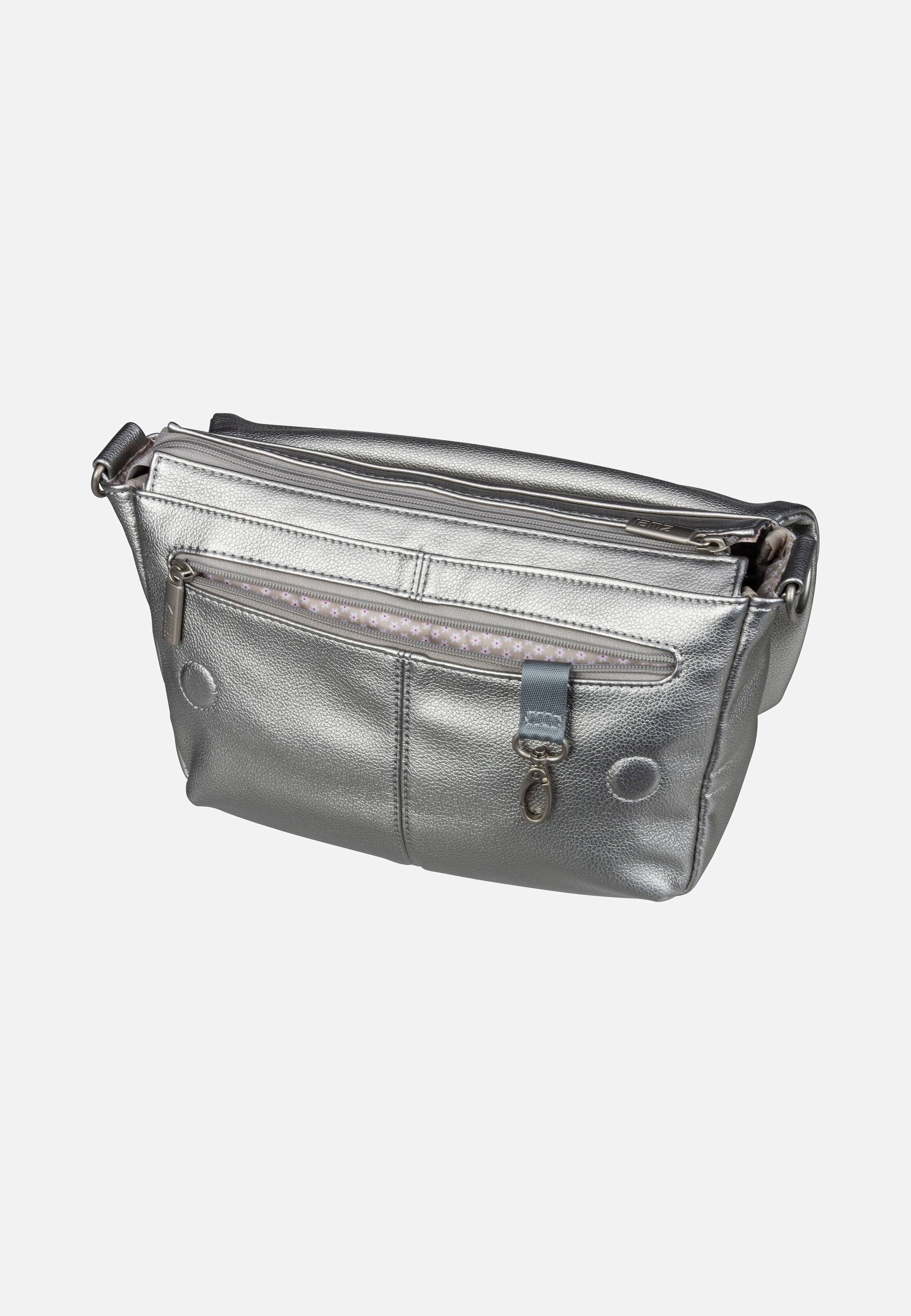 zwei Mademoiselle M60 Silver Messenger Bag