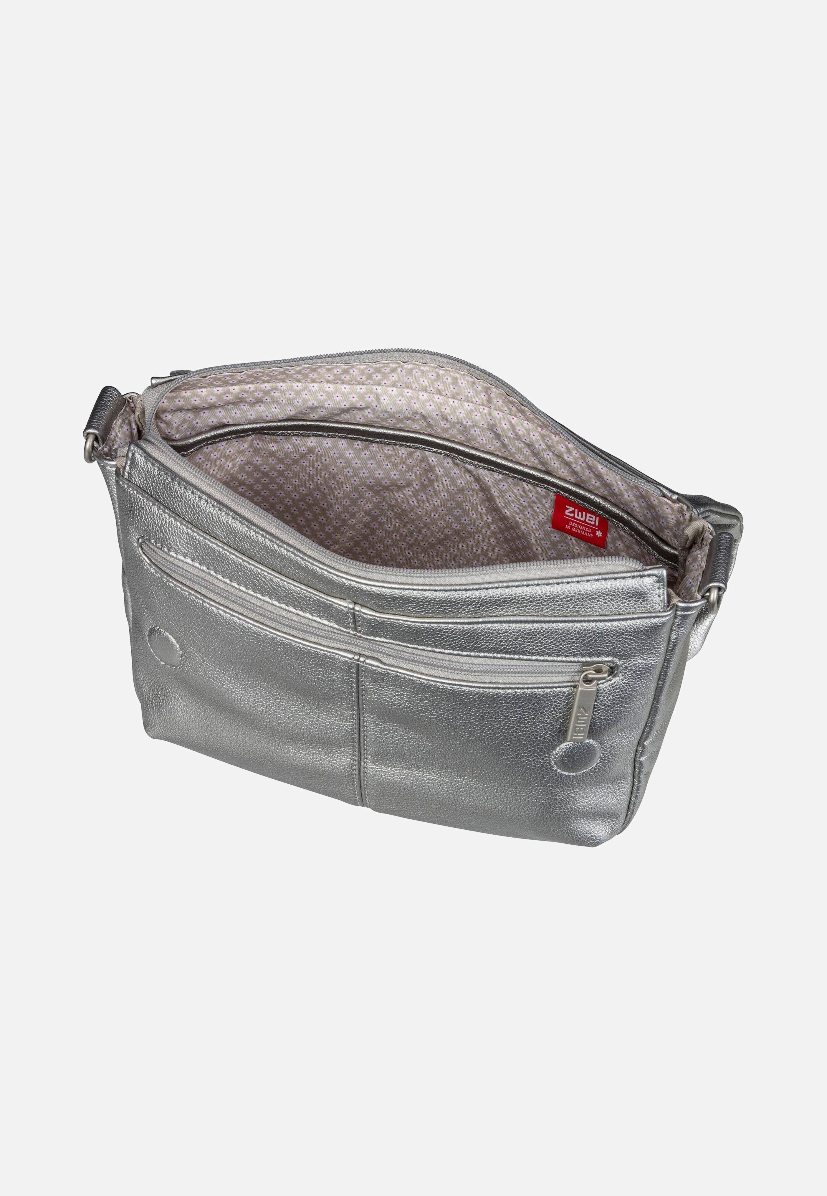 zwei Mademoiselle M60 Silver Messenger Bag
