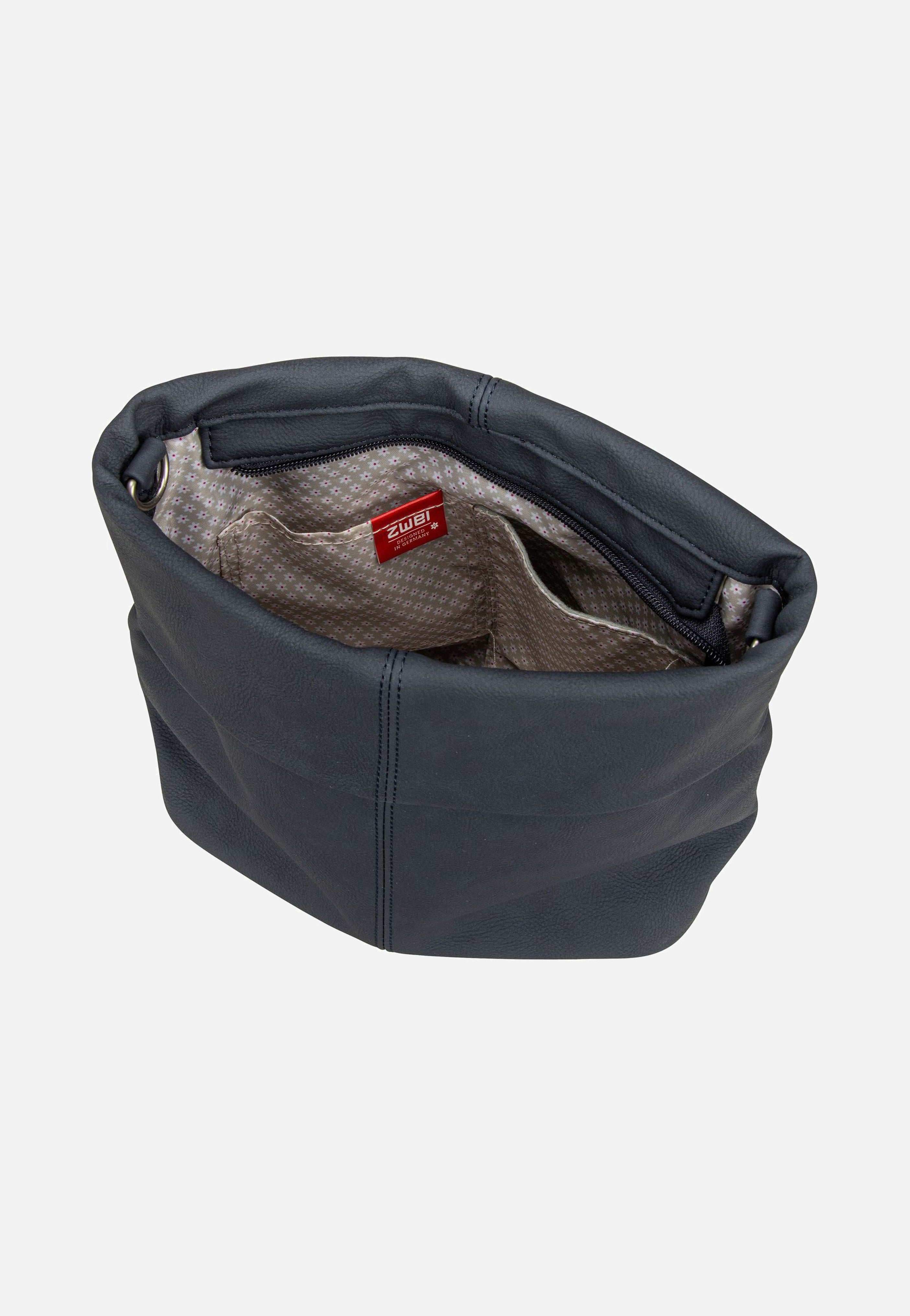 zwei Mademoiselle M8 Nubuk/Ink Beuteltasche