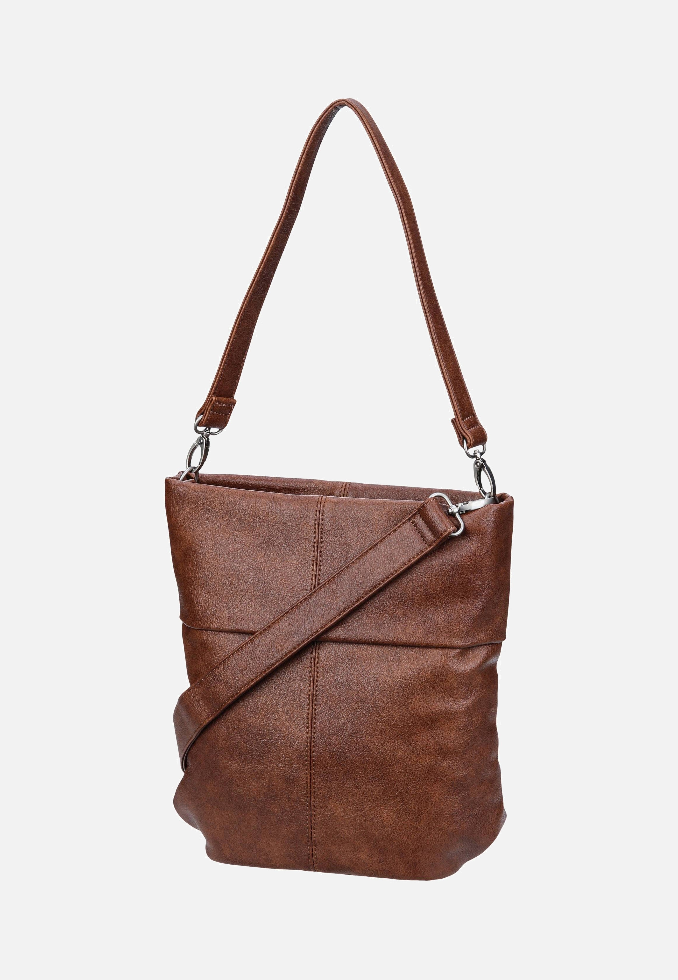 zwei Mademoiselle M90 Cognac Hobo Bag