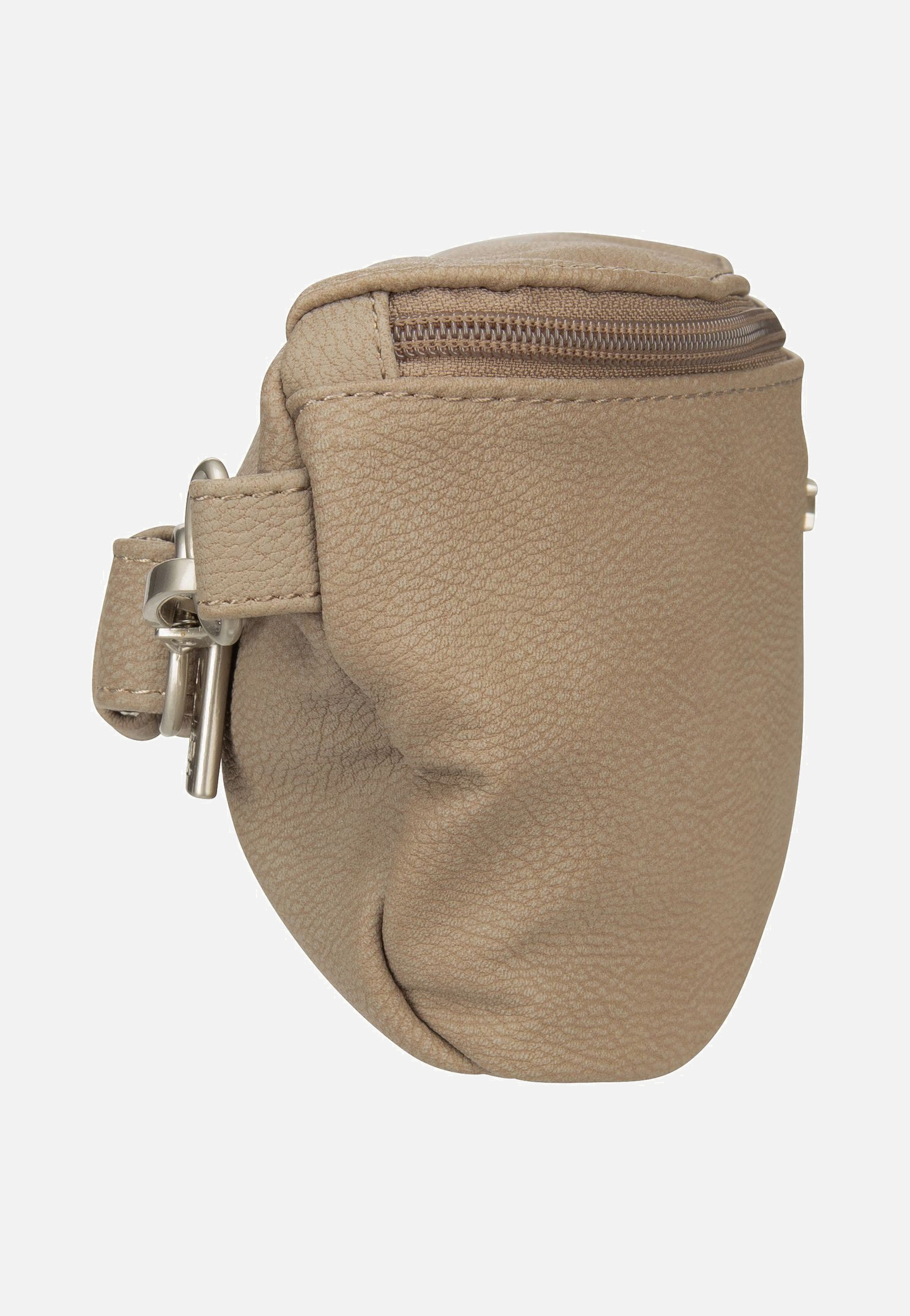 zwei Mademoiselle MH4 Nubuk/Cappucino Bauchtasche
