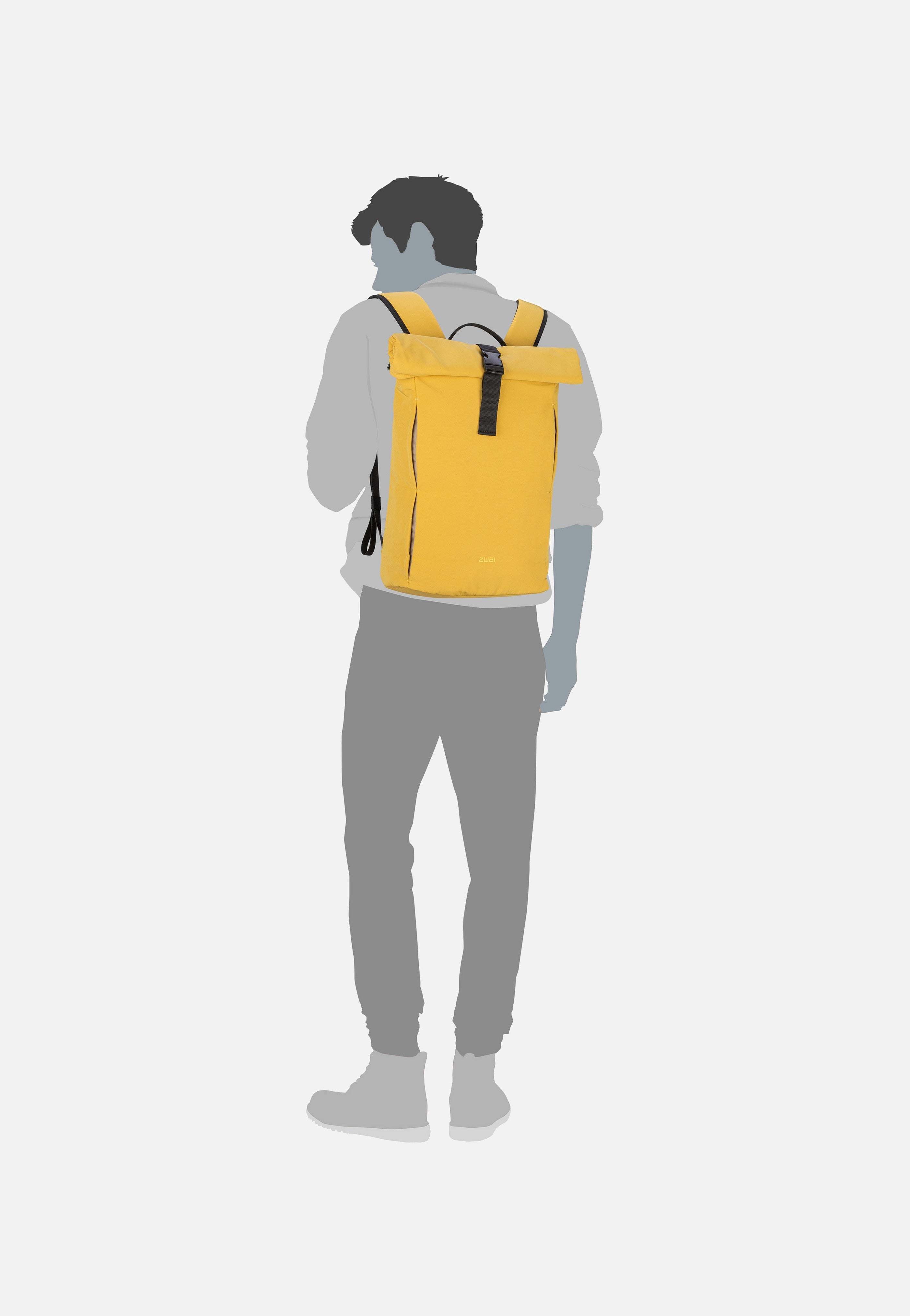 zwei Toni TOR250 Yellow Rolltop Rucksack