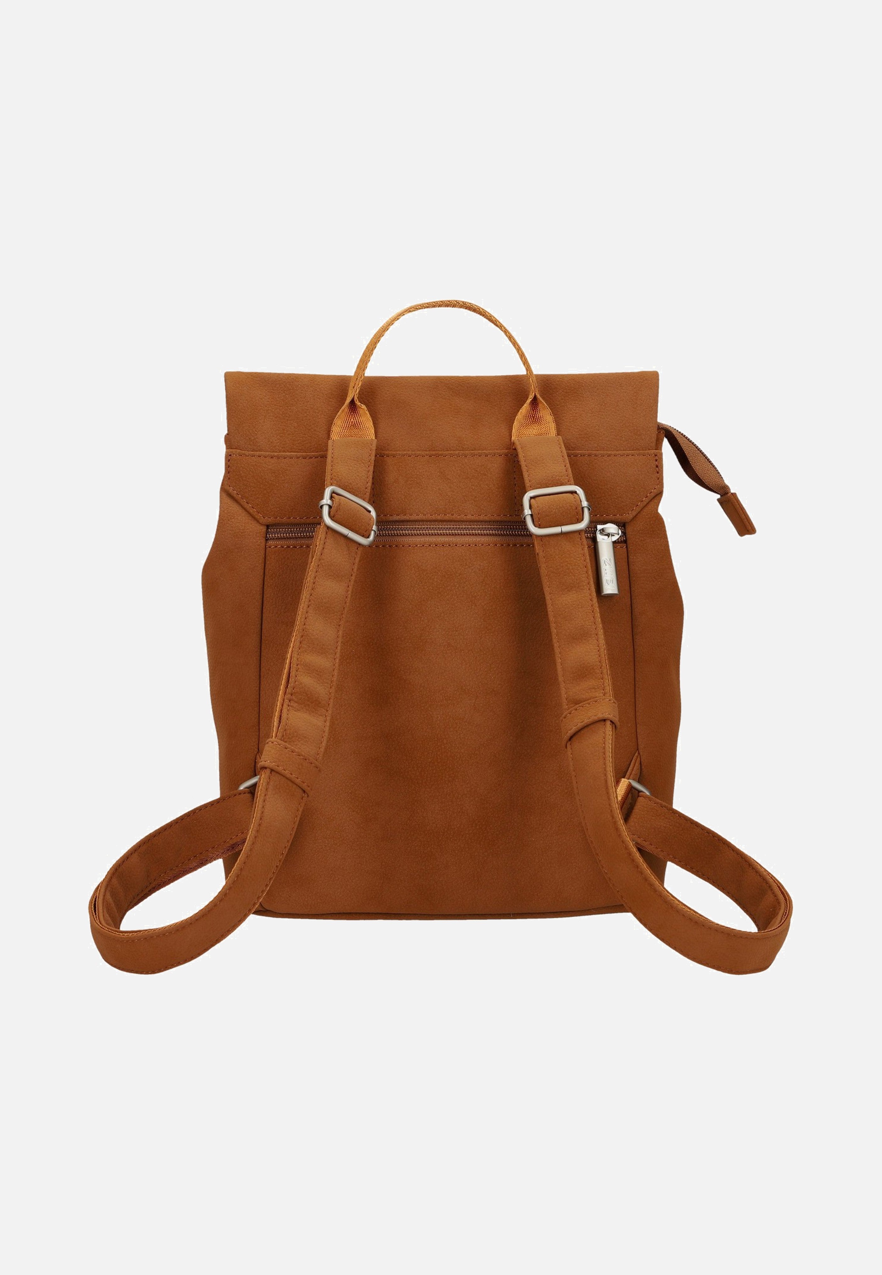 zwei Mademoiselle MR8 Nubuk/Cognac Backpack