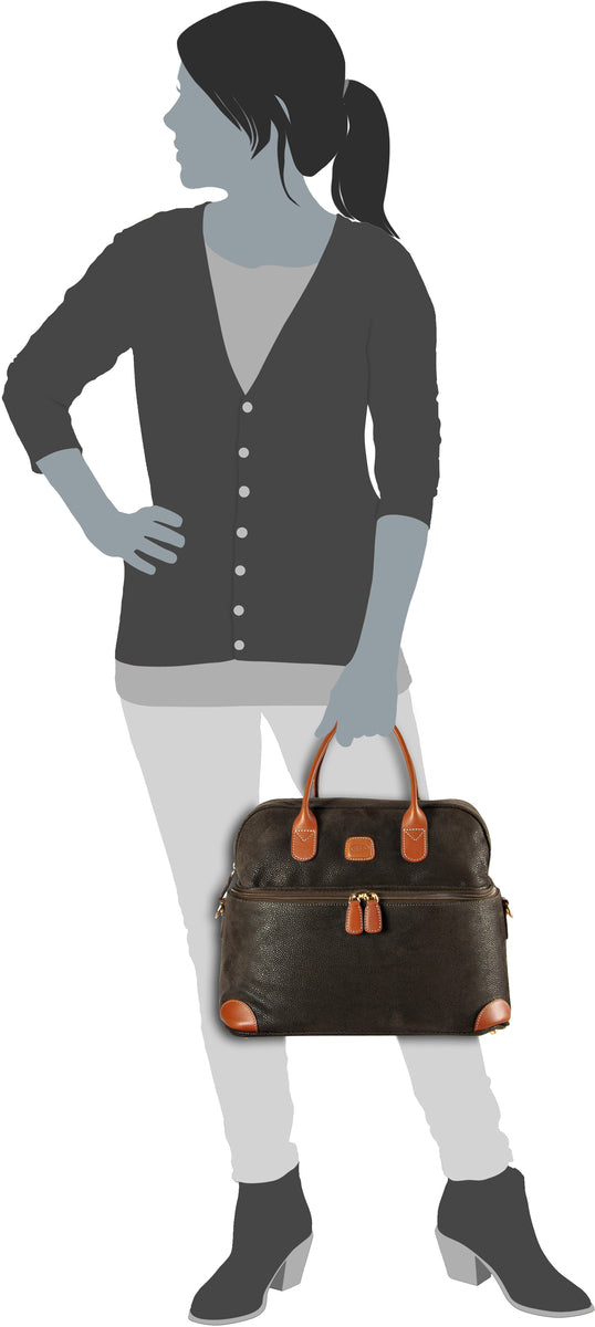 Bric's Life Blu Kosmetikkoffer – Silhouettenansicht