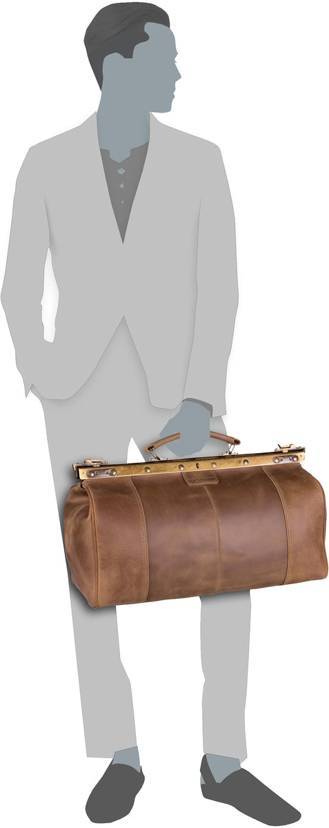 Harold's Antic 1946 Natur Bowling Bag – Silhouettenansicht