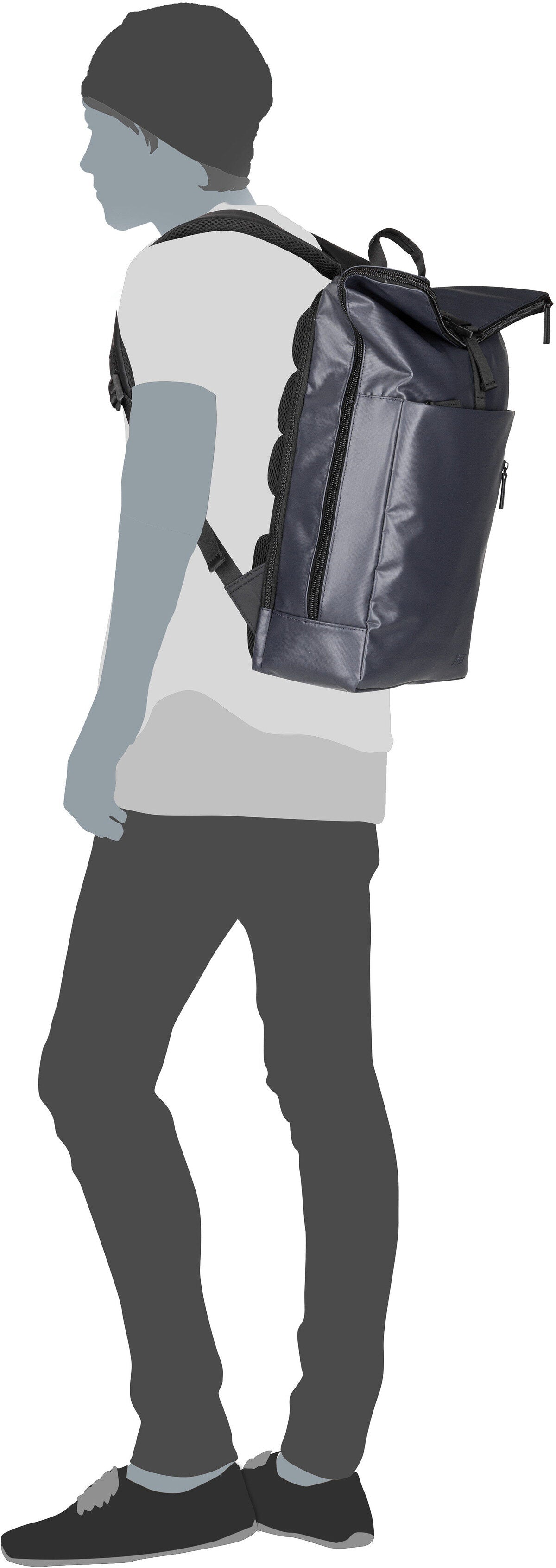 Jost Tolja 4237 Navy Rucksack – Silhouettenansicht