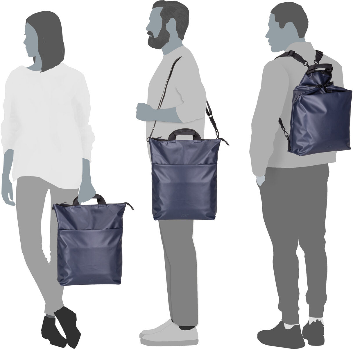 Jost Tolja 4233 Taupe Rucksack – Silhouettenansicht