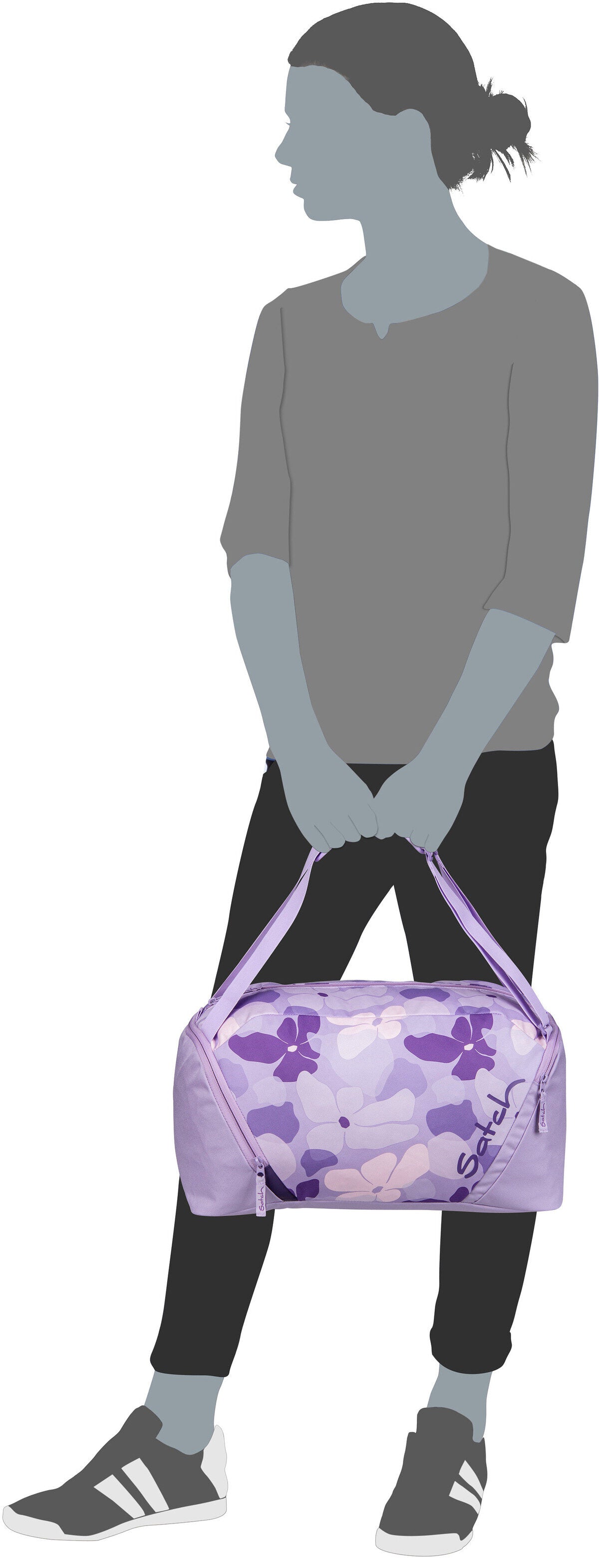 satch satch Sporttasche Gradient Mint Dufflebag – Silhouettenansicht