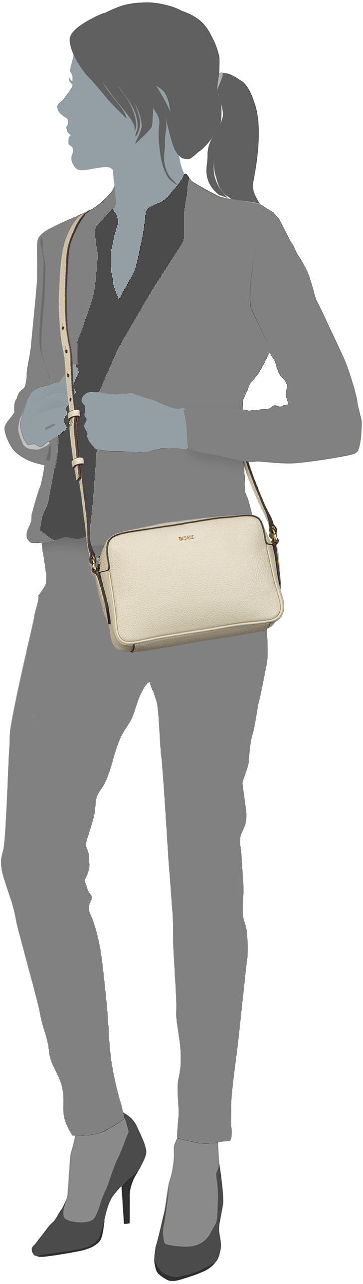 BOSS Lenah CB 50547733 Black Crossbody Bag – Silhouettenansicht