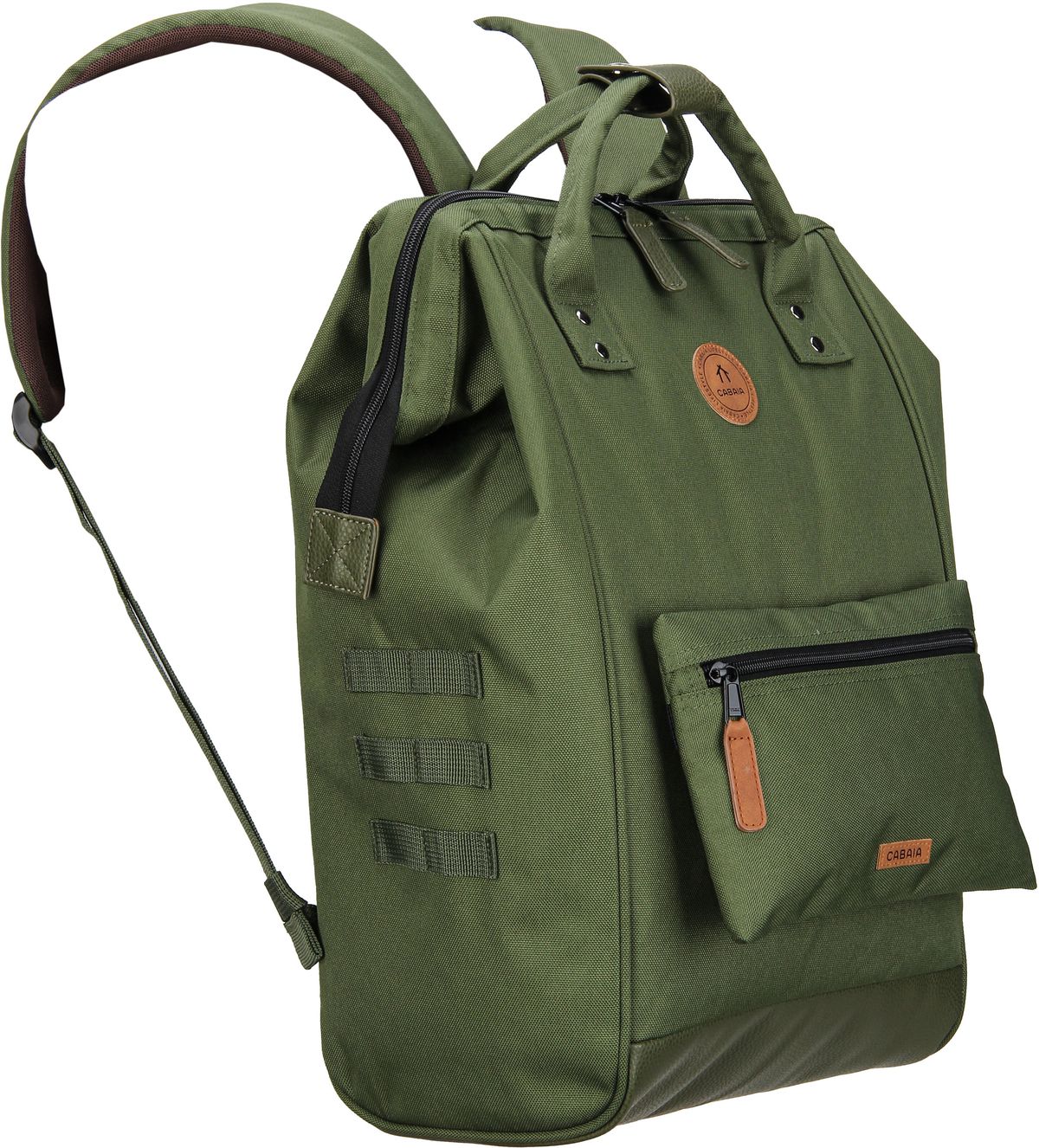 Cabaia Adventurer Recycled Oxford Large Poitiers Rucksack – Silhouettenansicht