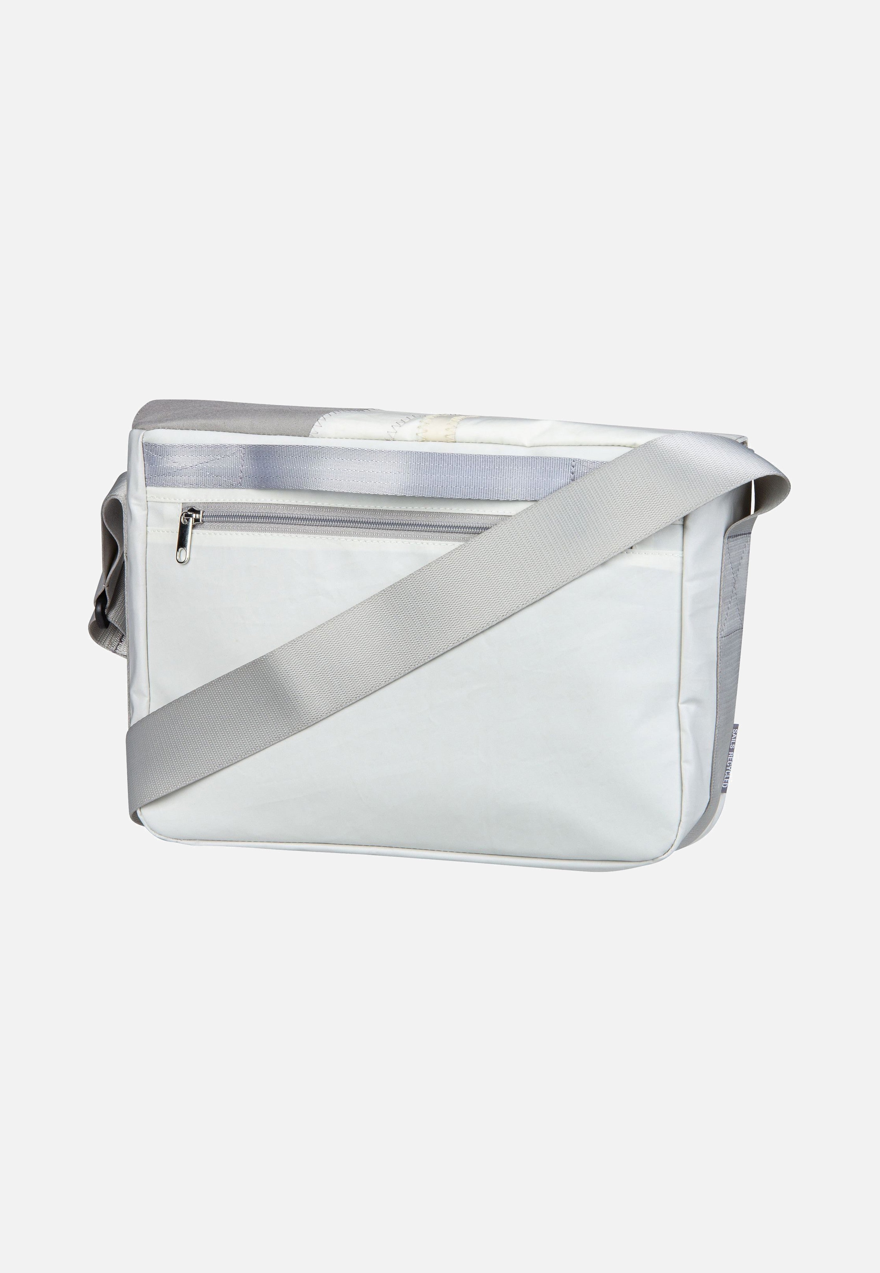 360Grad Barkasse Mini Stencil-Weiß/Grau Messenger Bag