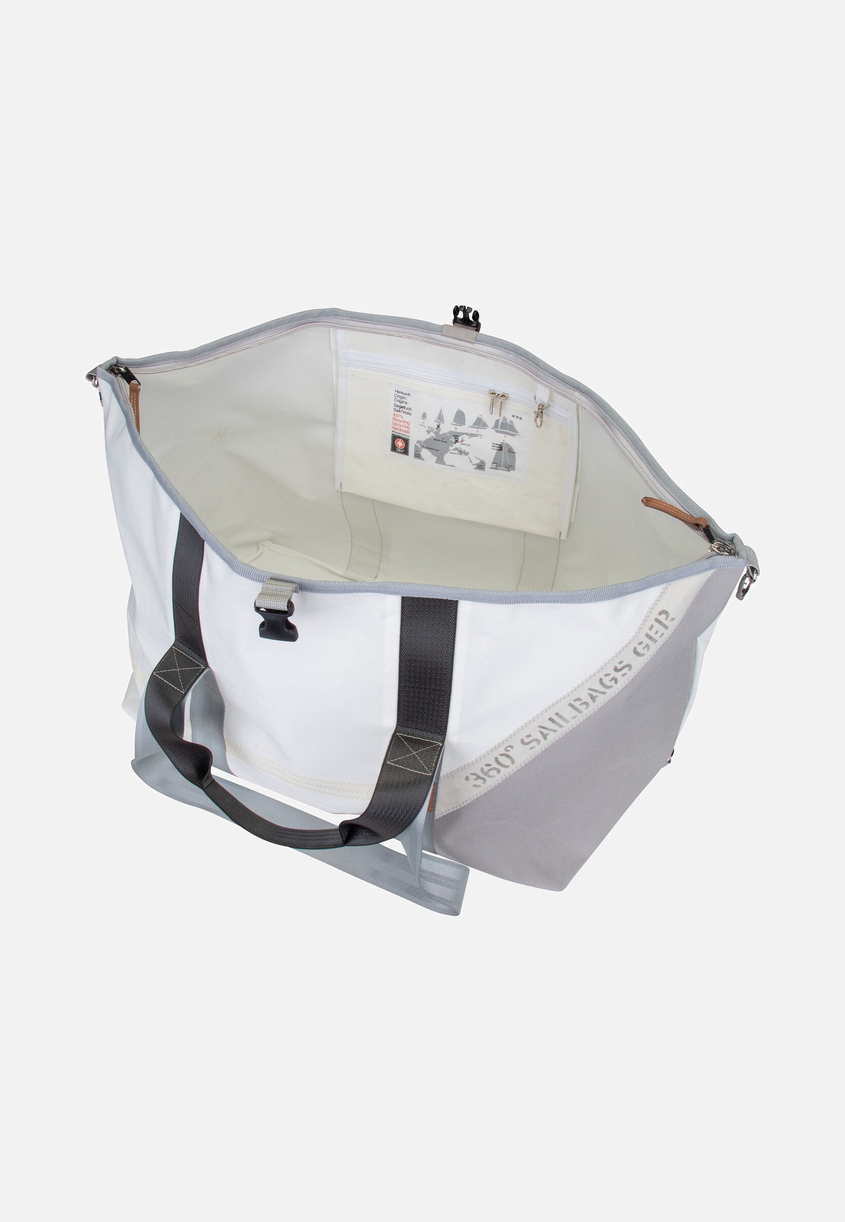 360Grad Kutter XL Stencil-Weiß/Grau Dufflebag