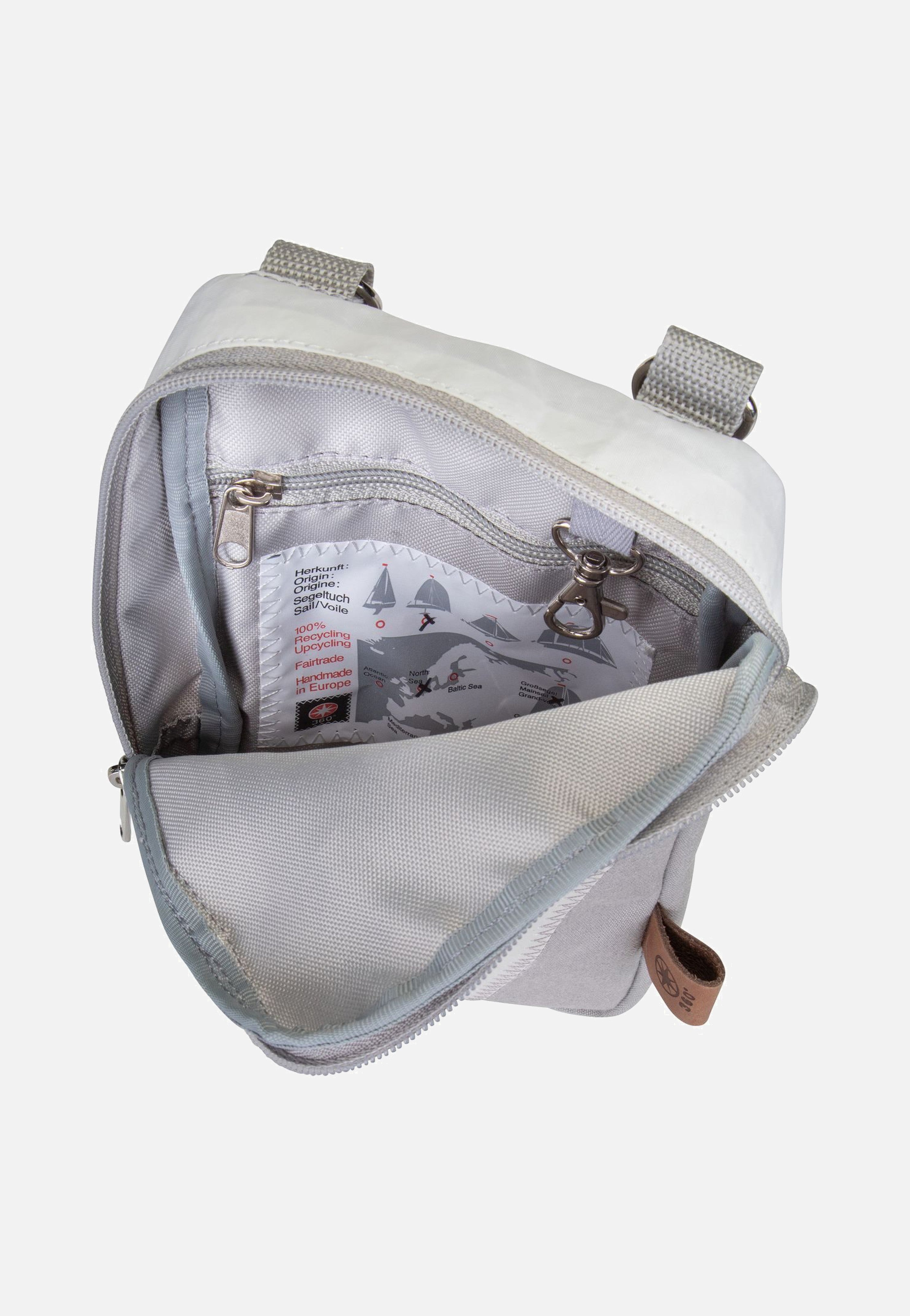 360Grad Nautik Stencil-Weiß/Grau Bauchtasche