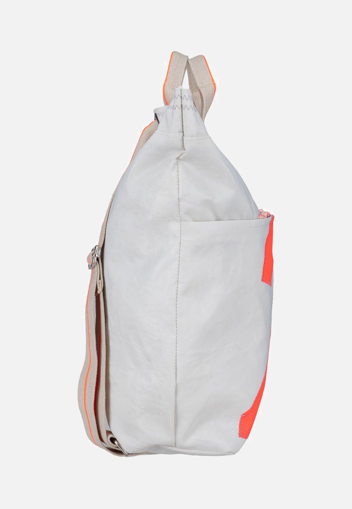360Grad Kaje Weiss/Sand/Zahl Orange Rucksack