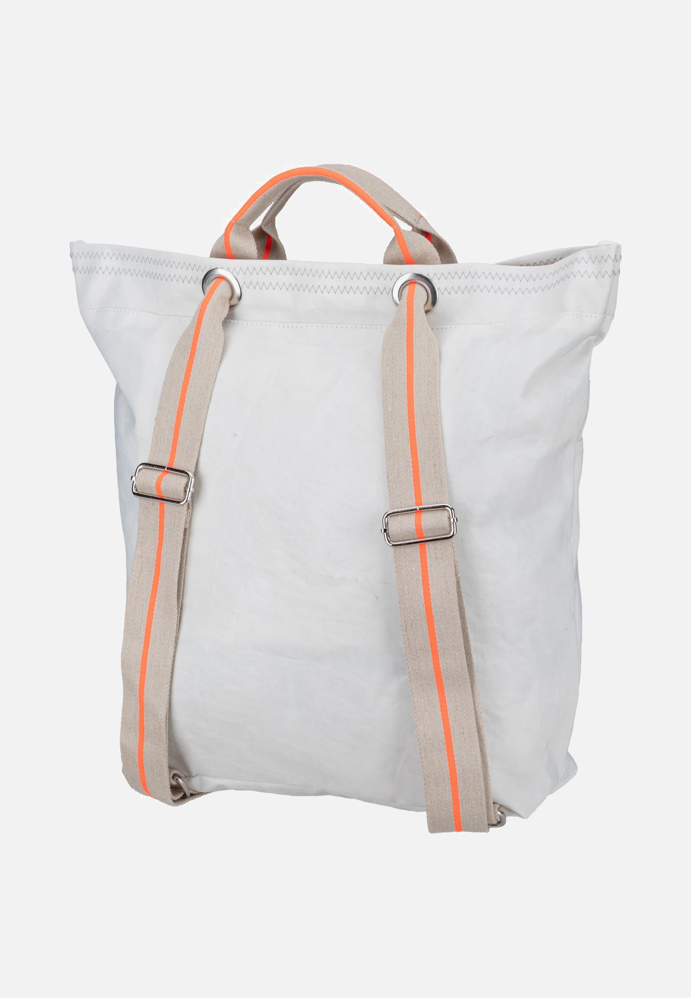 360Grad Kaje Weiss/Sand/Zahl Orange Rucksack