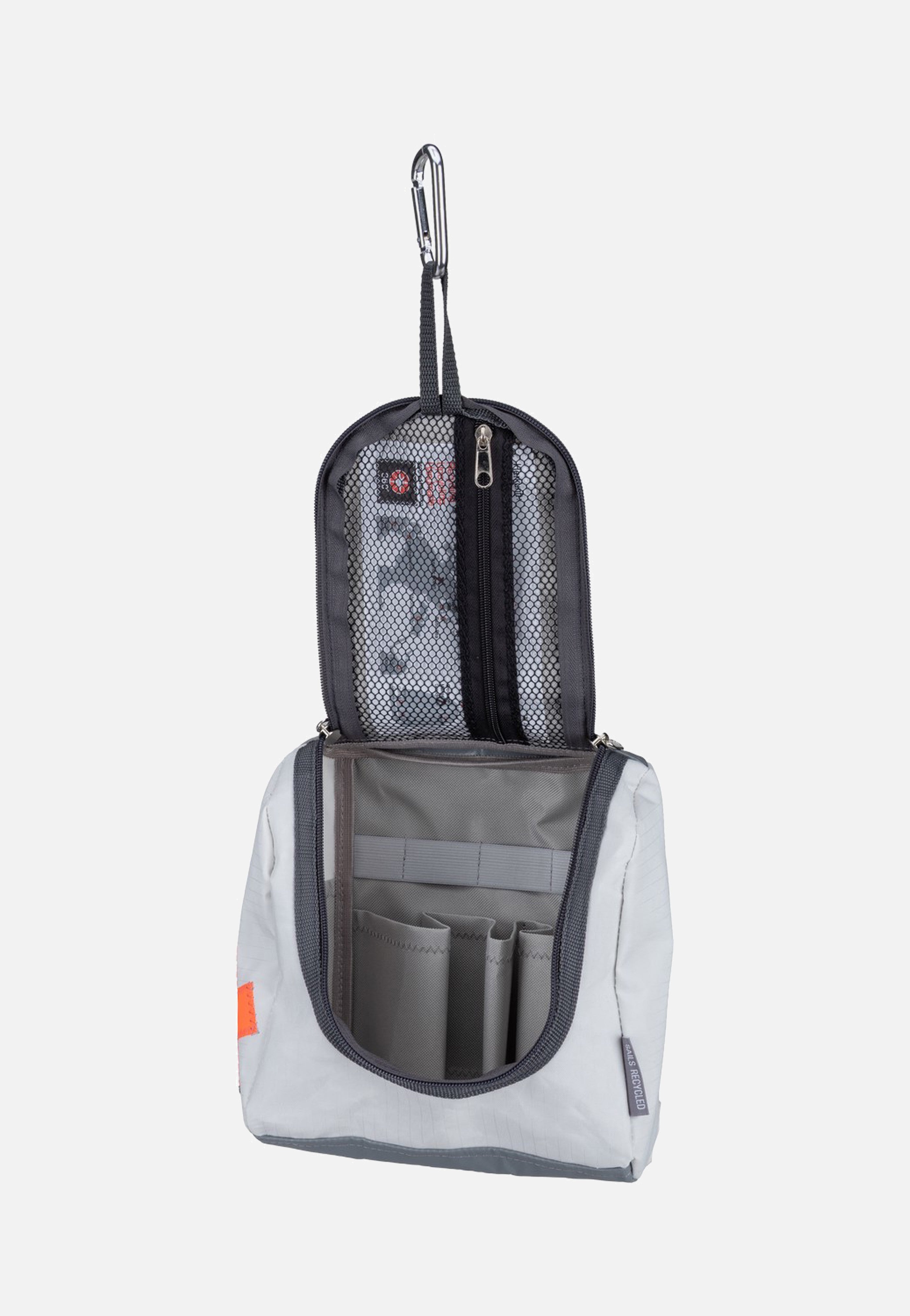 360Grad Matrose XL Weiss/Zahl Neonorange Kulturbeutel